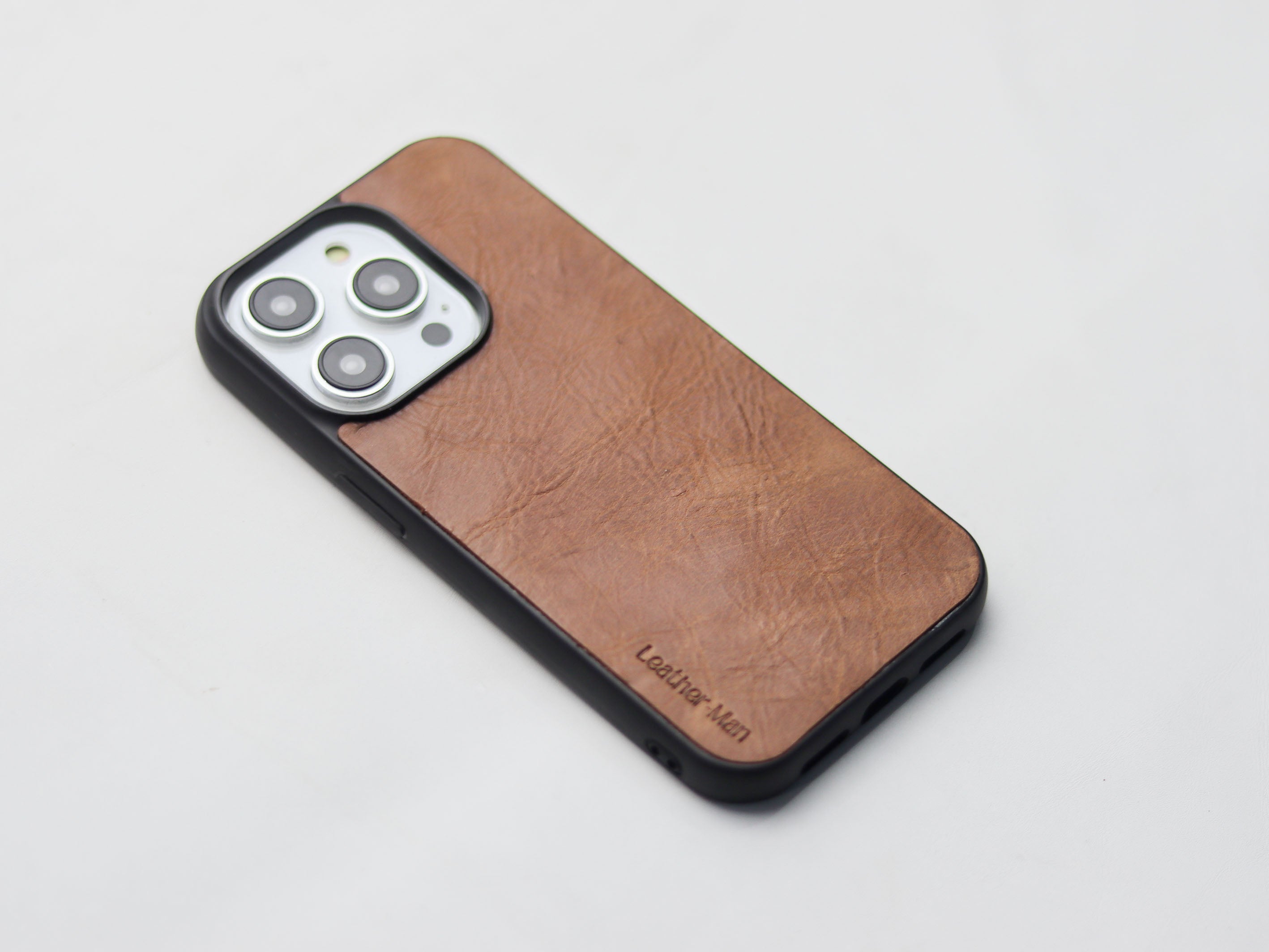 RUSTY BROWN LEATHER (LARGE SCALE) - CLASSIC PHONE CASE