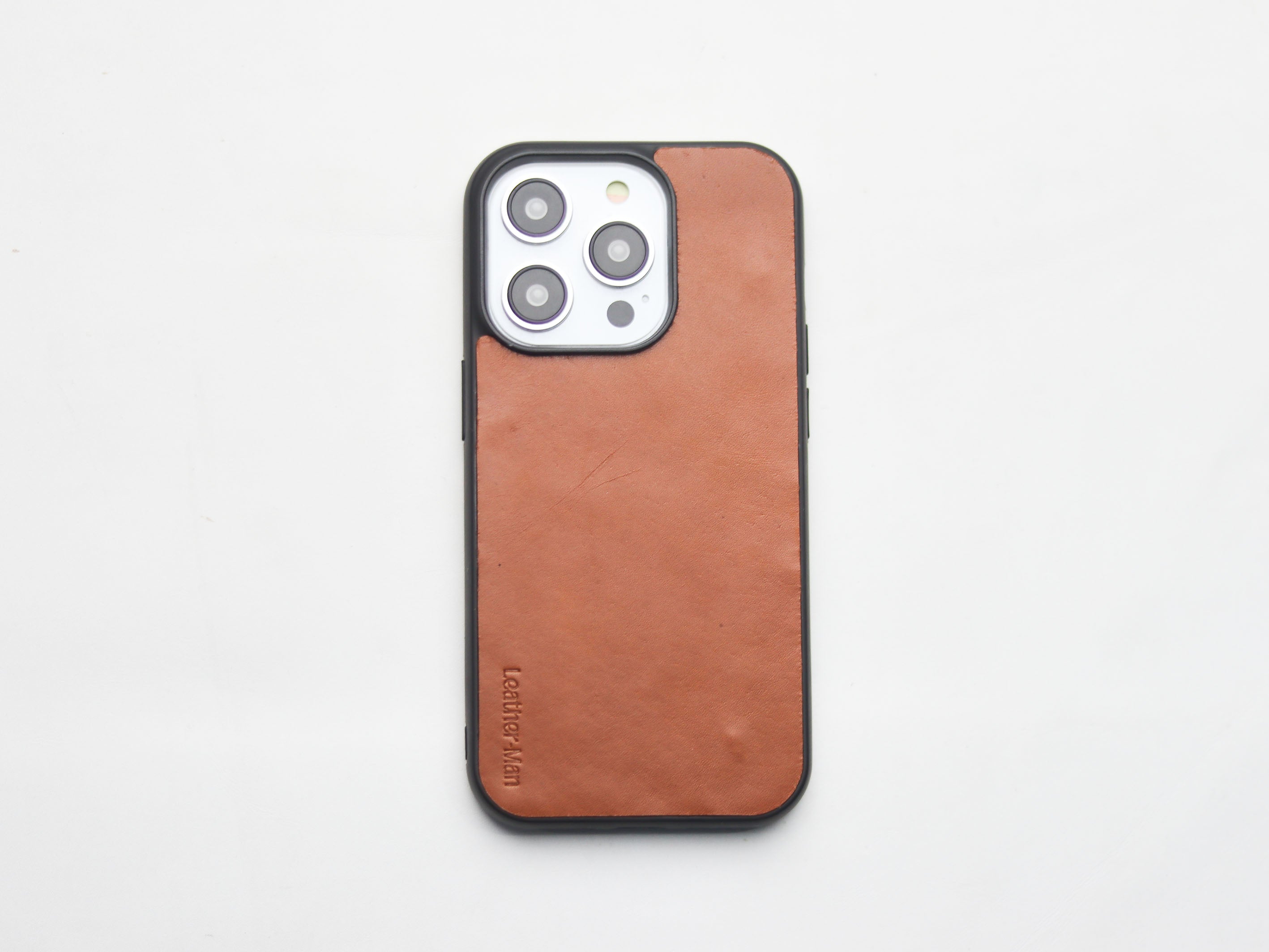 TAN BROWN LEATHER - CLASSIC PHONE CASE