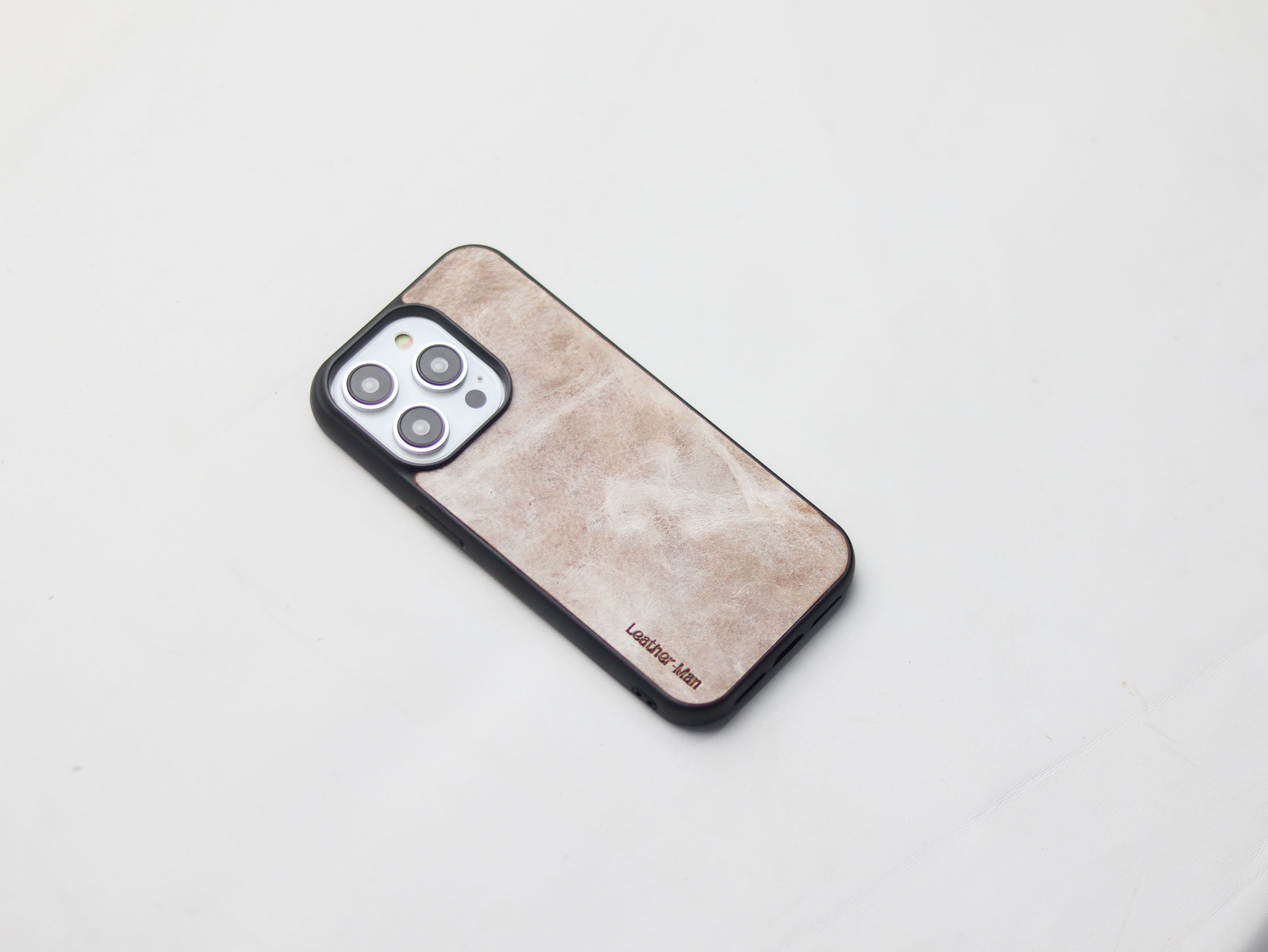 MARBLE BROWN LEATHER - CLASSIC PHONE CASE