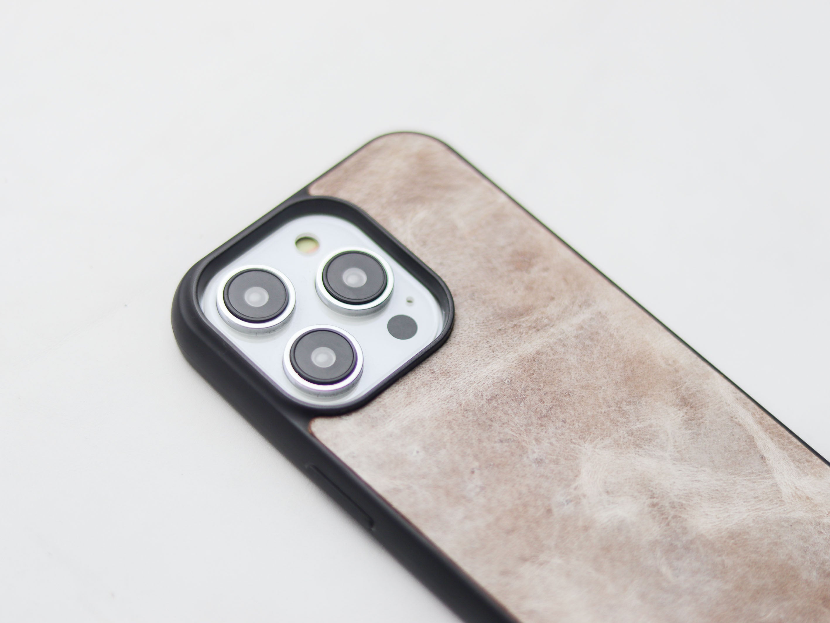 MARBLE BROWN LEATHER - CLASSIC PHONE CASE