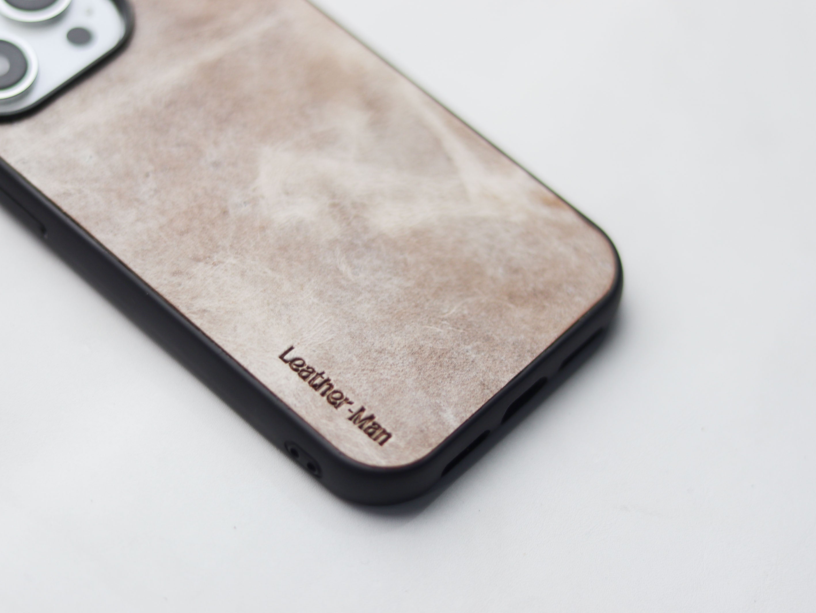 MARBLE BROWN LEATHER - CLASSIC PHONE CASE