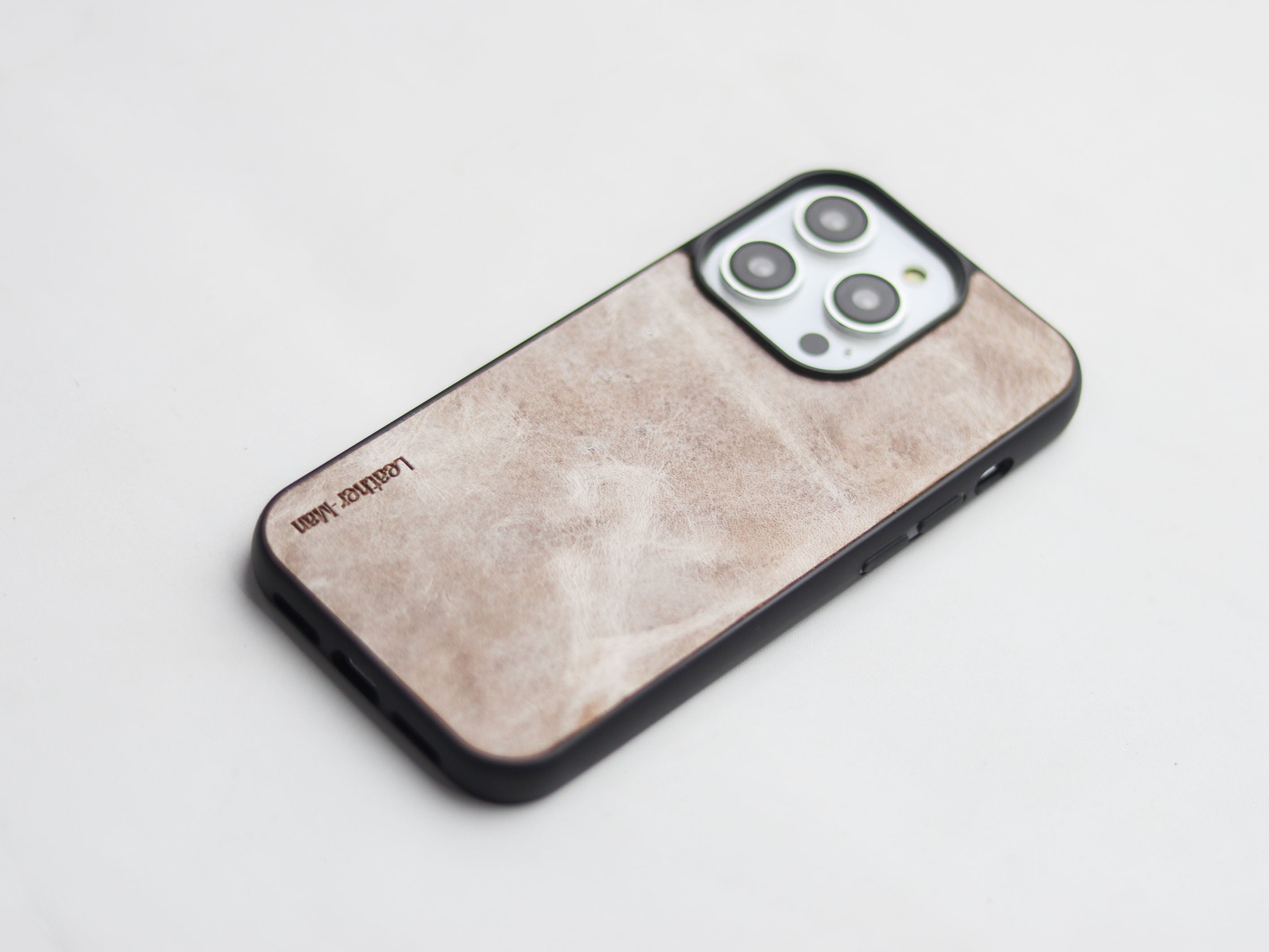 MARBLE BROWN LEATHER - CLASSIC PHONE CASE