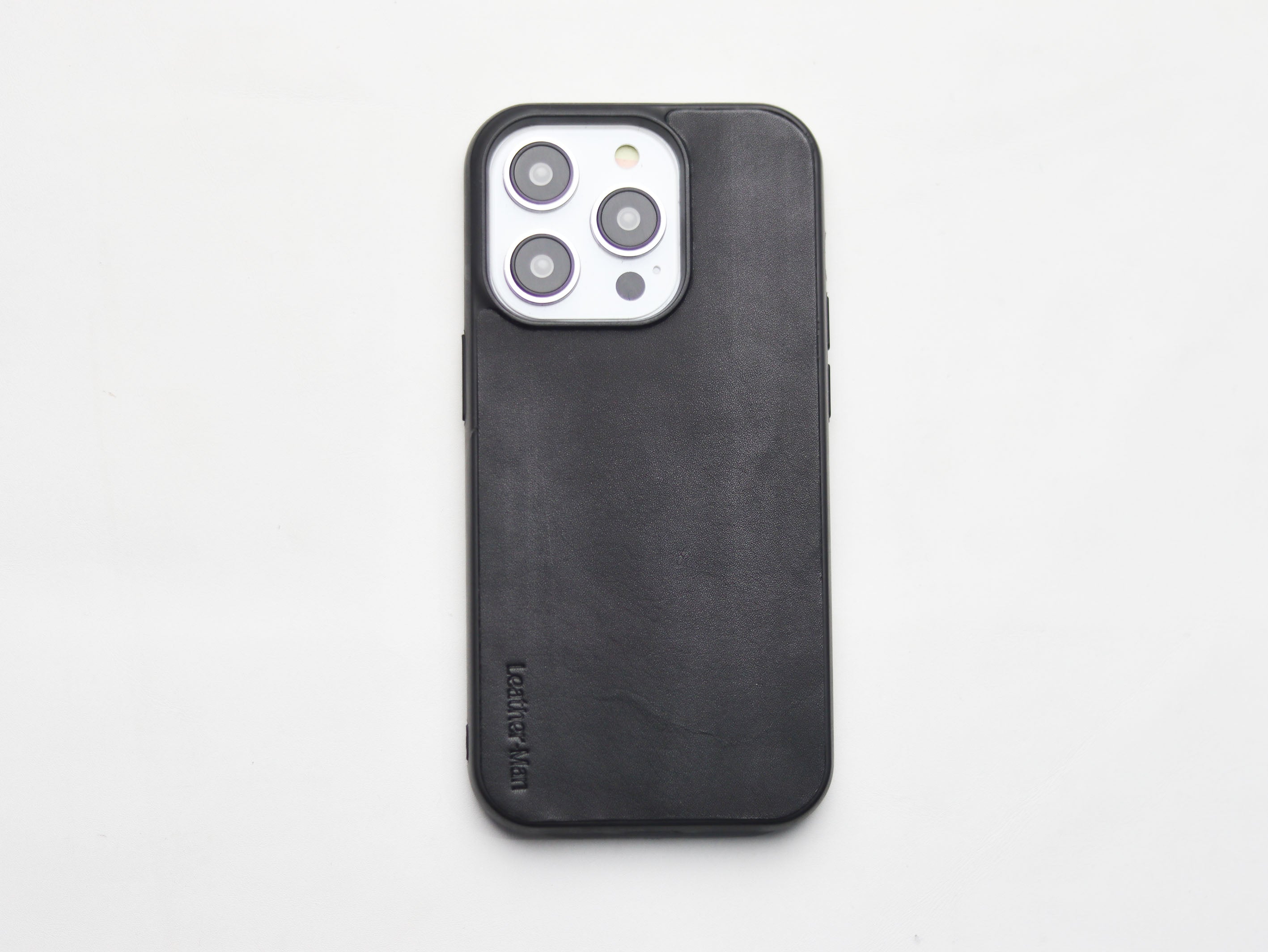 PHANTOM BLACK  LEATHER - CLASSIC PHONE CASE