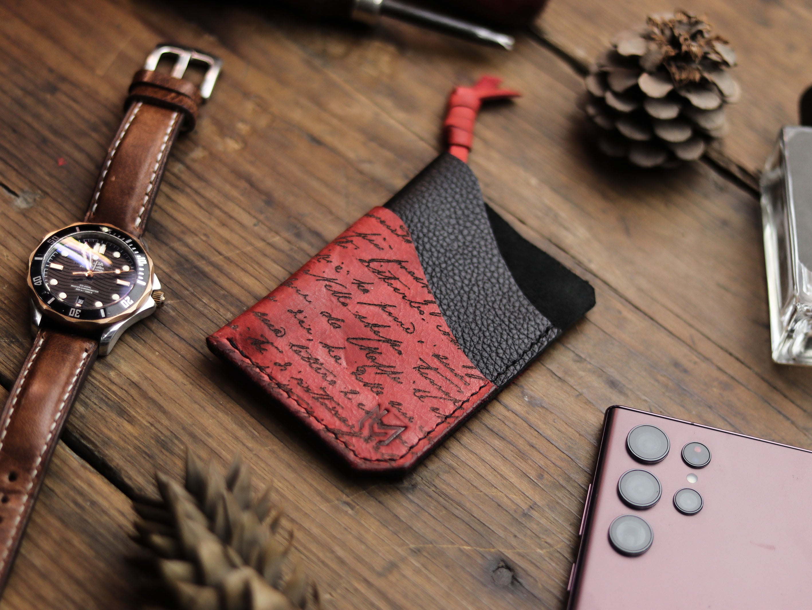 ETON - PRISMATIC RED LEATHER (ENGRAVED)