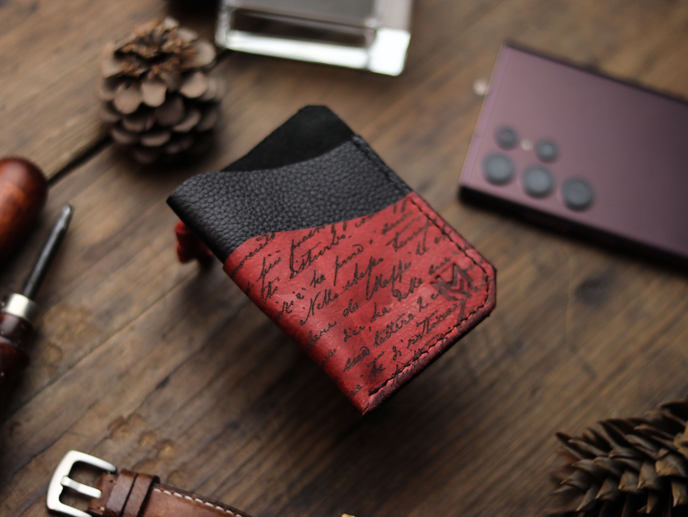 ETON - PRISMATIC RED LEATHER (ENGRAVED)