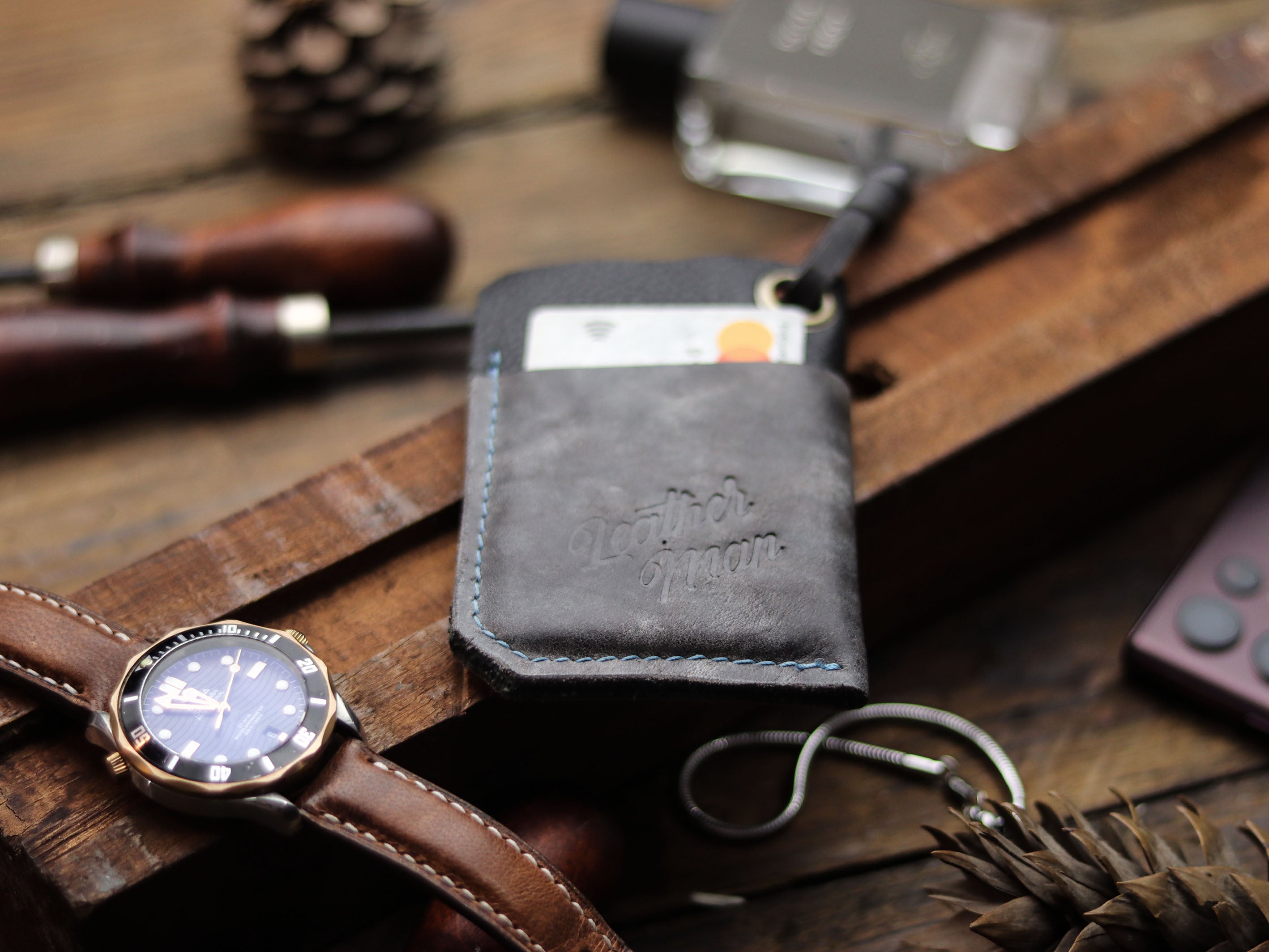 ETON - STONE BLUE LEATHER