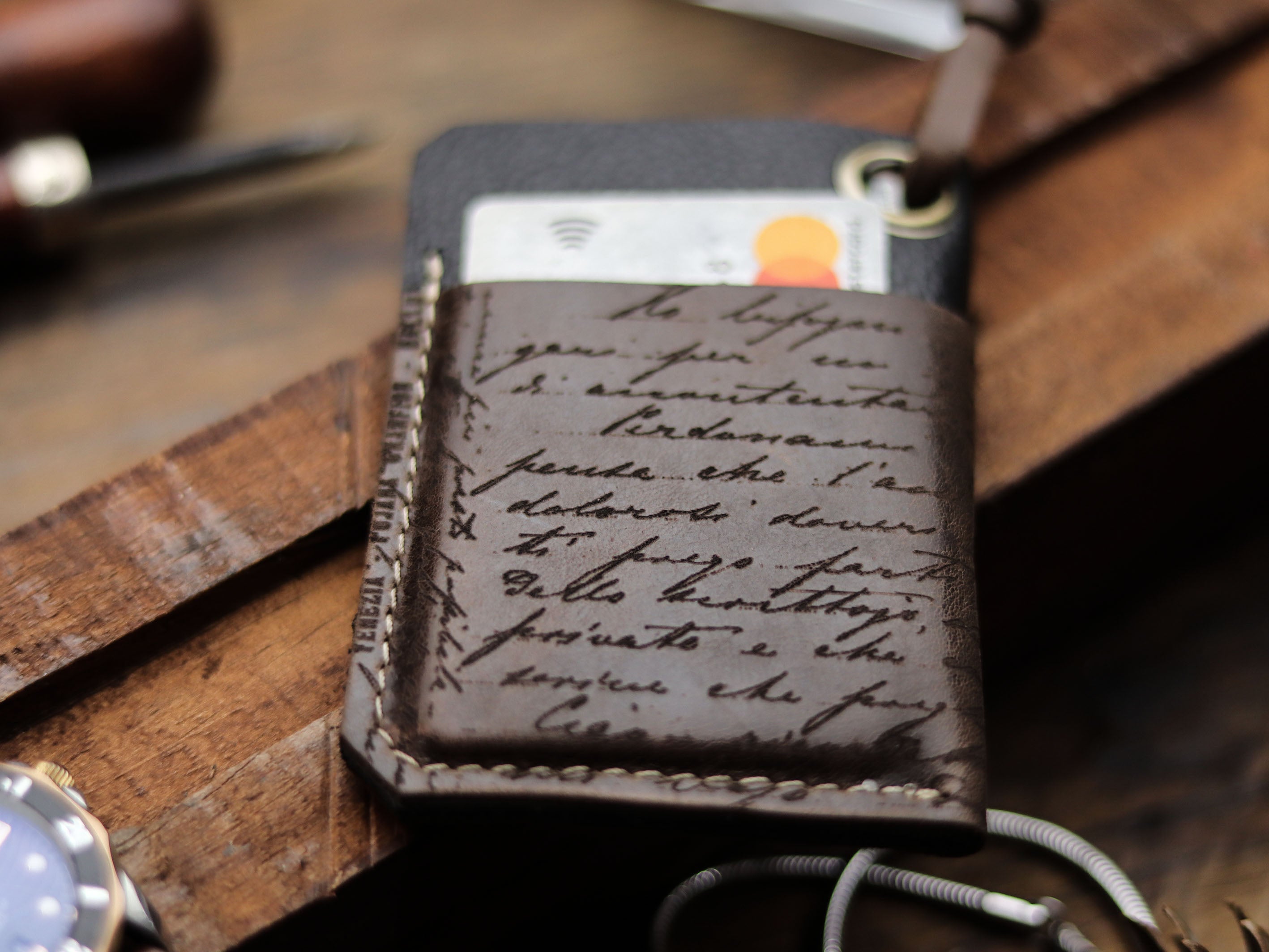 ETON - WALNUT BROWN LEATHER (ENGRAVED)