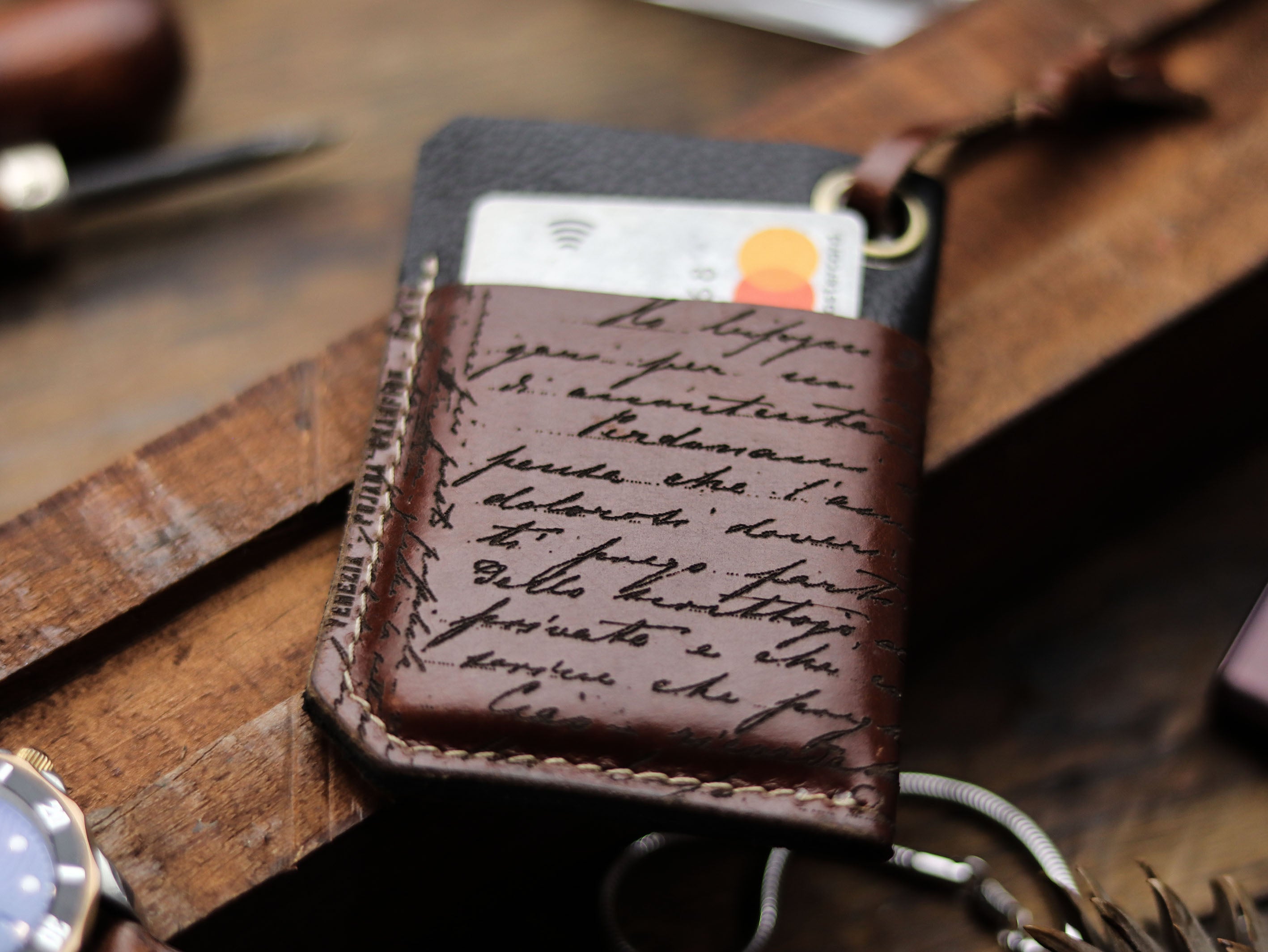 ETON - WHISKY BROWN LEATHER (ENGRAVED)