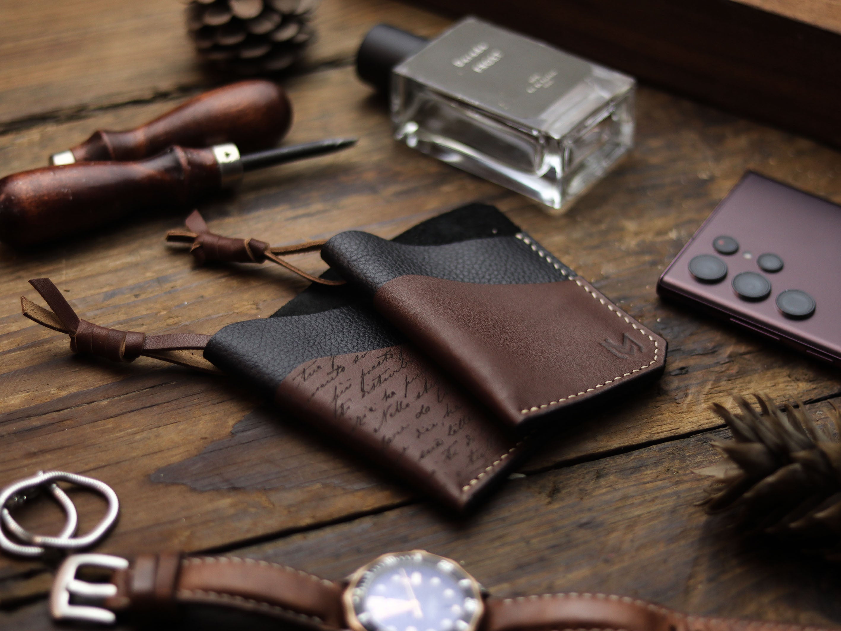 ETON - CHESTNUT BROWN LEATHER (ENGRAVED)