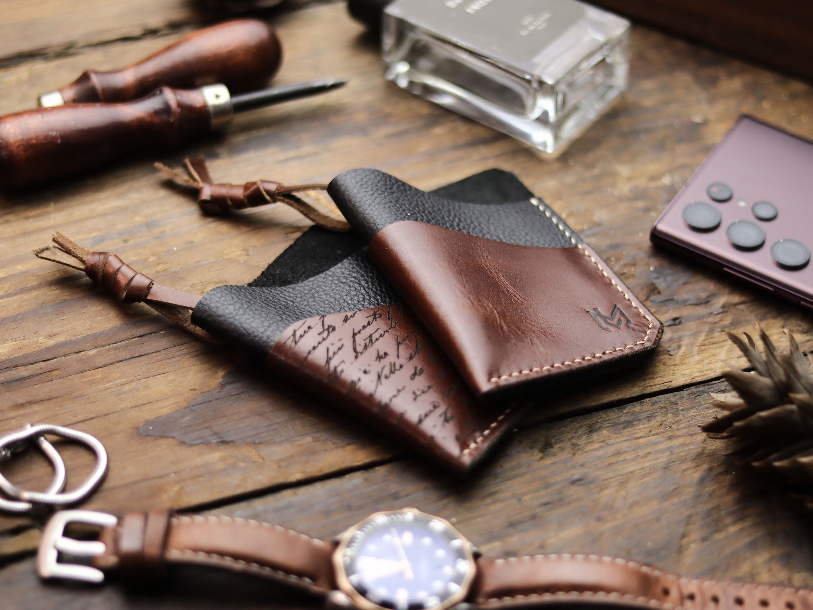 ETON - WHISKY BROWN LEATHER (ENGRAVED)