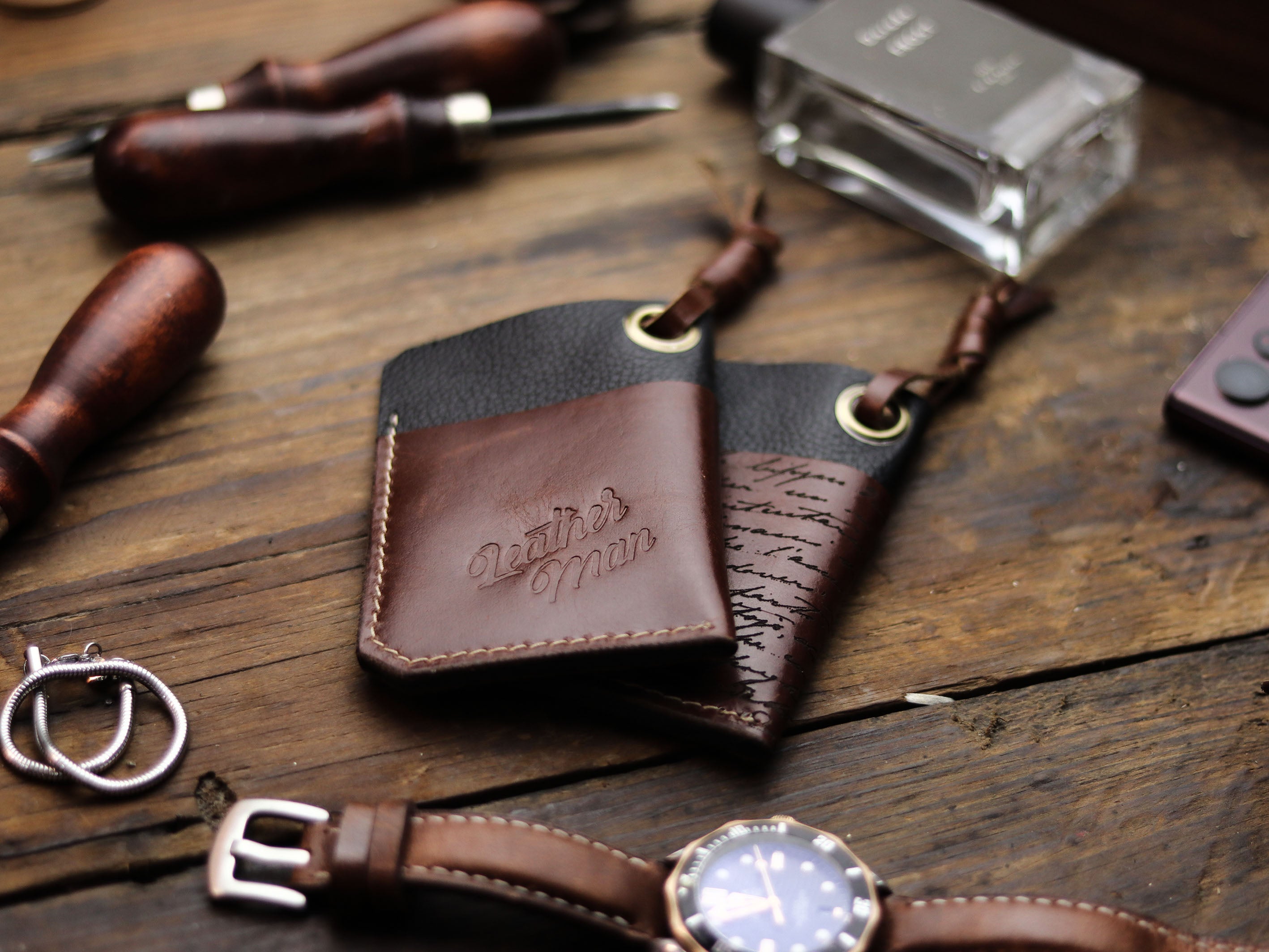 ETON - WHISKY BROWN LEATHER (ENGRAVED)