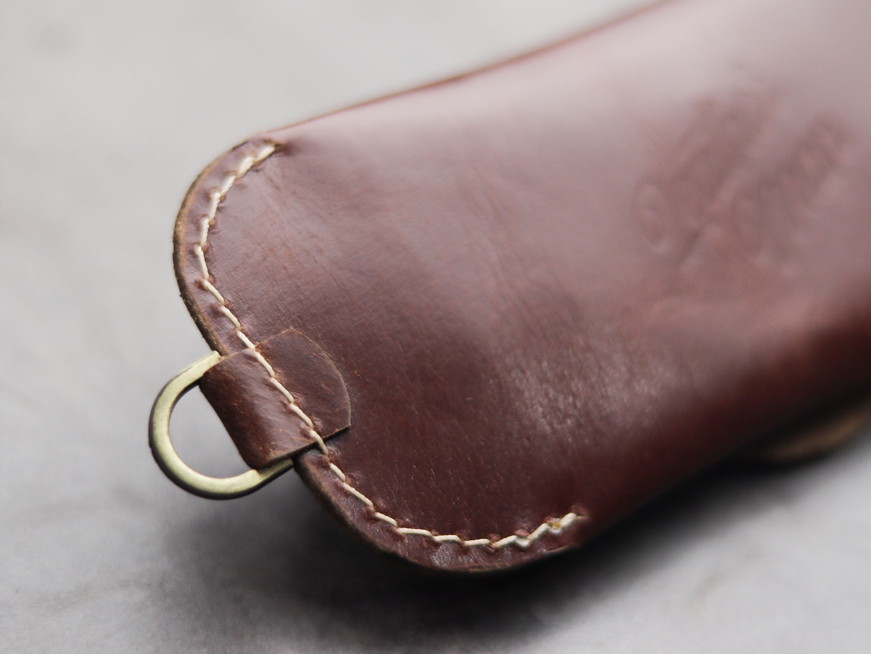 SG-2 SUNGLASSES CASE - WHISKY BROWN LEATHER