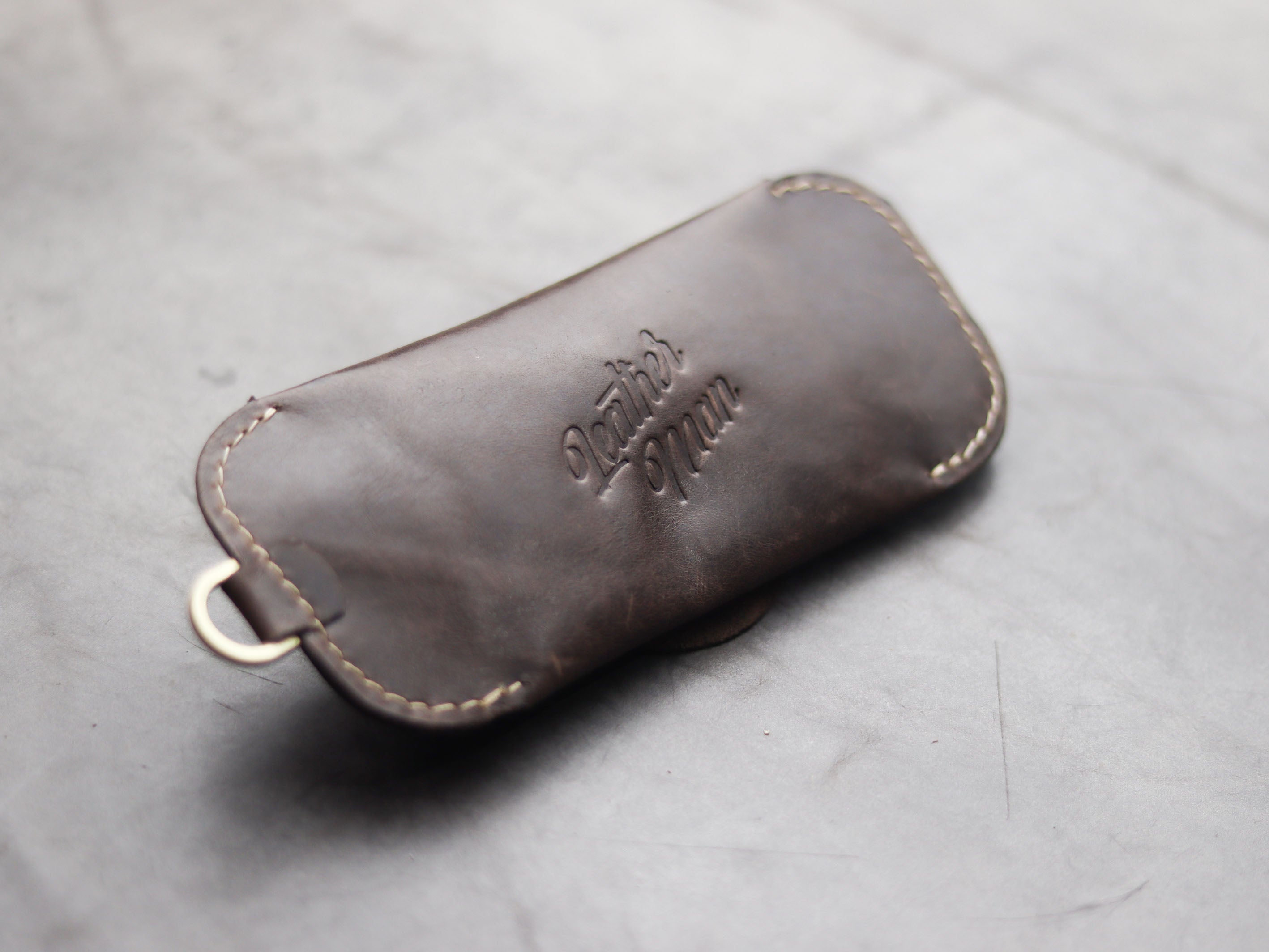 SG-2 SUNGLASSES CASE - WALNUT BROWN LEATHER