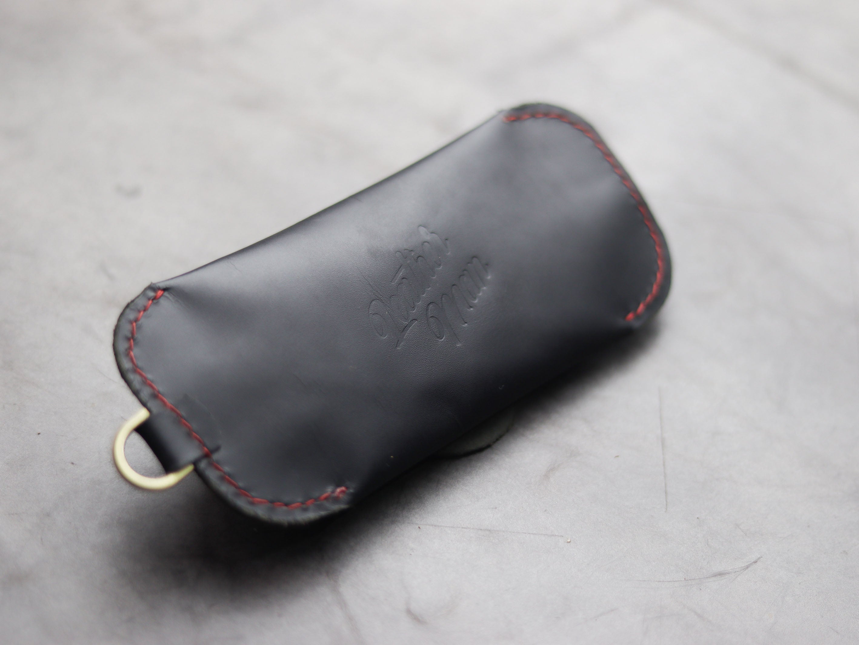 SG-2 SUNGLASSES CASE - PHANTOM BLACK LEATHER