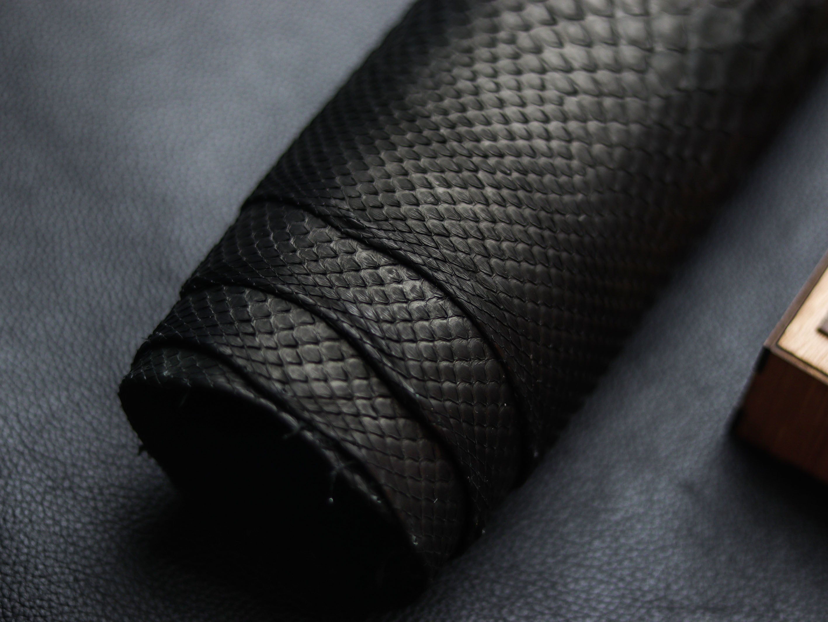 BLACK PYTHON SKIN PHONE CASE
