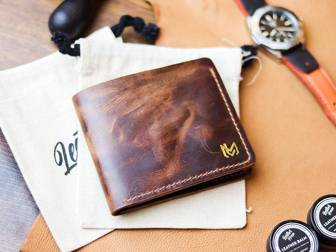 MAXIMUS - WHISKY BROWN WAX PULL UP LEATHER