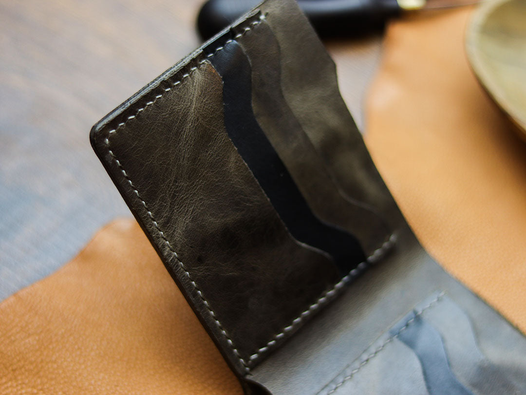 MAXIMUS - MIDNIGHT GRAY WAX PULL UP LEATHER