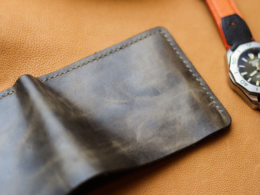 MAXIMUS - MIDNIGHT GRAY WAX PULL UP LEATHER
