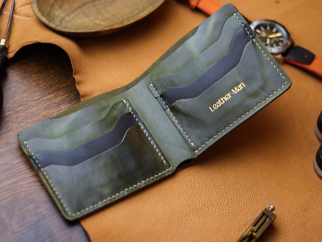 MAXIMUS - BASIL GREEN WAX PULL UP LEATHER