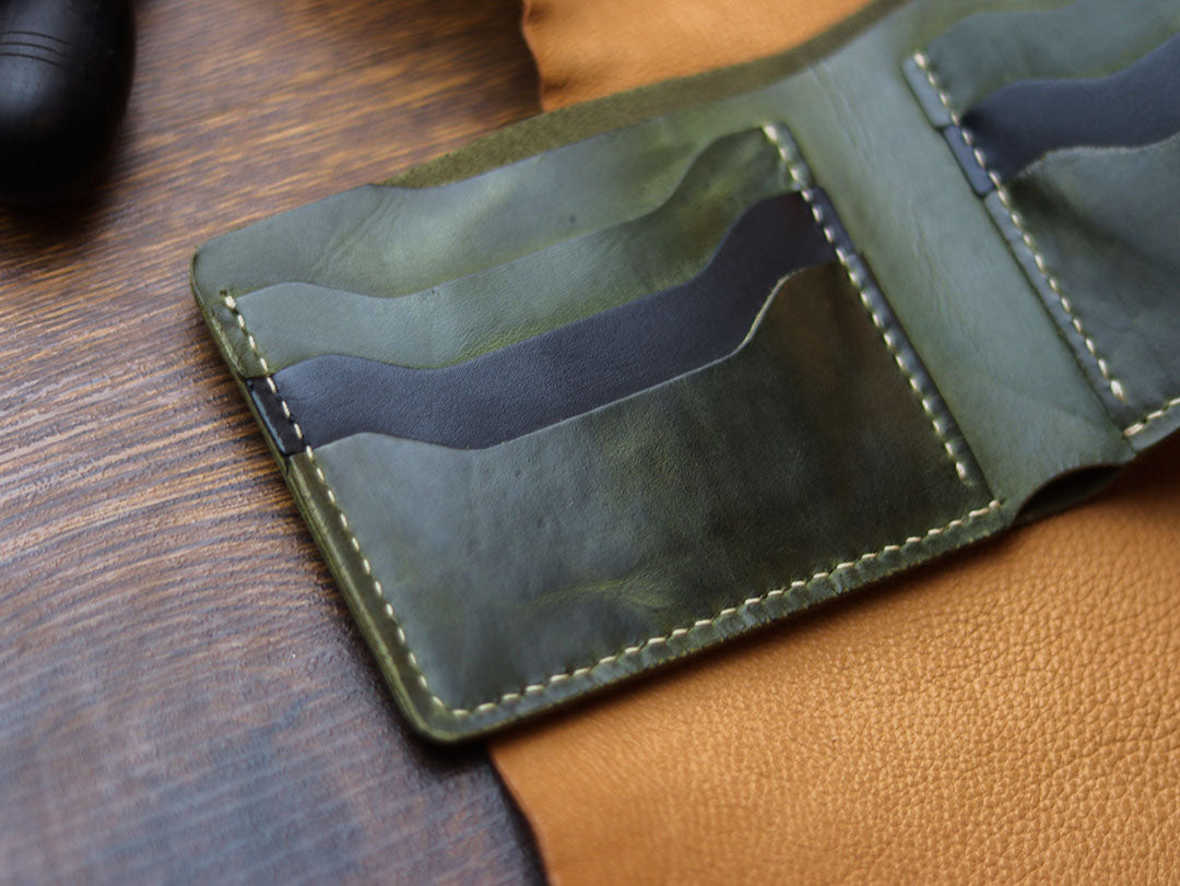 MAXIMUS - BASIL GREEN WAX PULL UP LEATHER