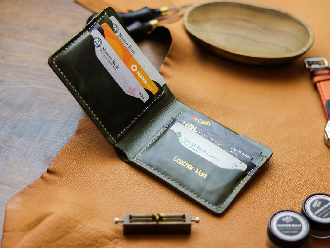 MAXIMUS - BASIL GREEN WAX PULL UP LEATHER