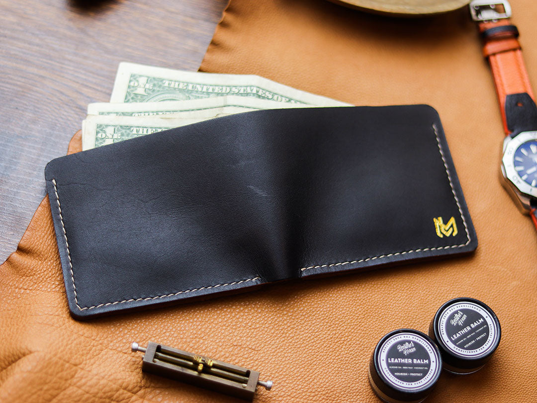 MAXIMUS - HORWEEN BLACK VEG TAN LEATHER