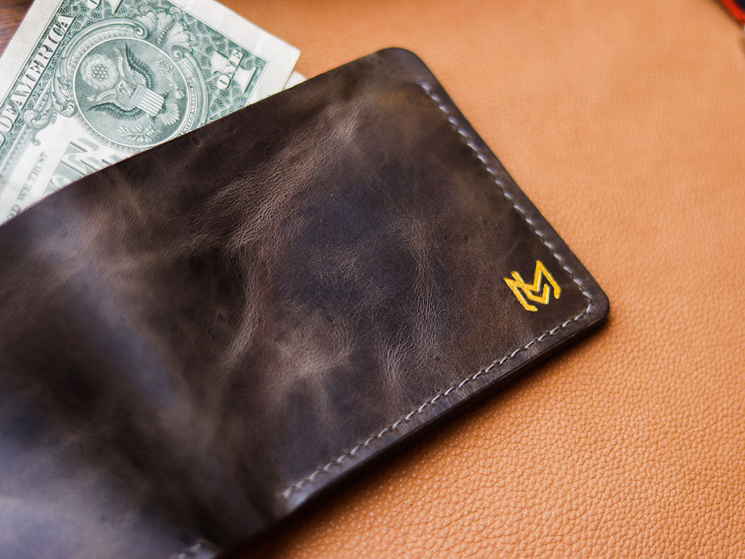 MAXIMUS - MIDNIGHT GRAY WAX PULL UP LEATHER