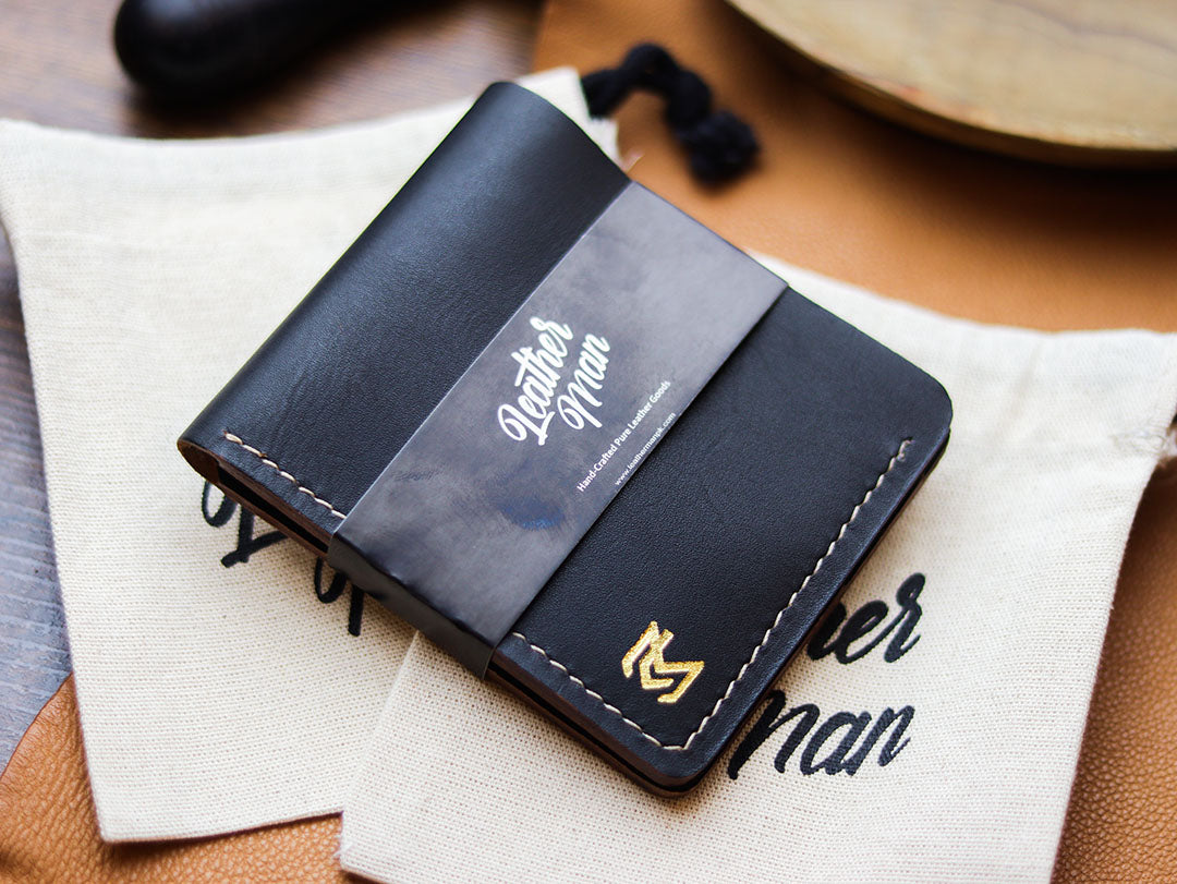 MAXIMUS - HORWEEN BLACK VEG TAN LEATHER
