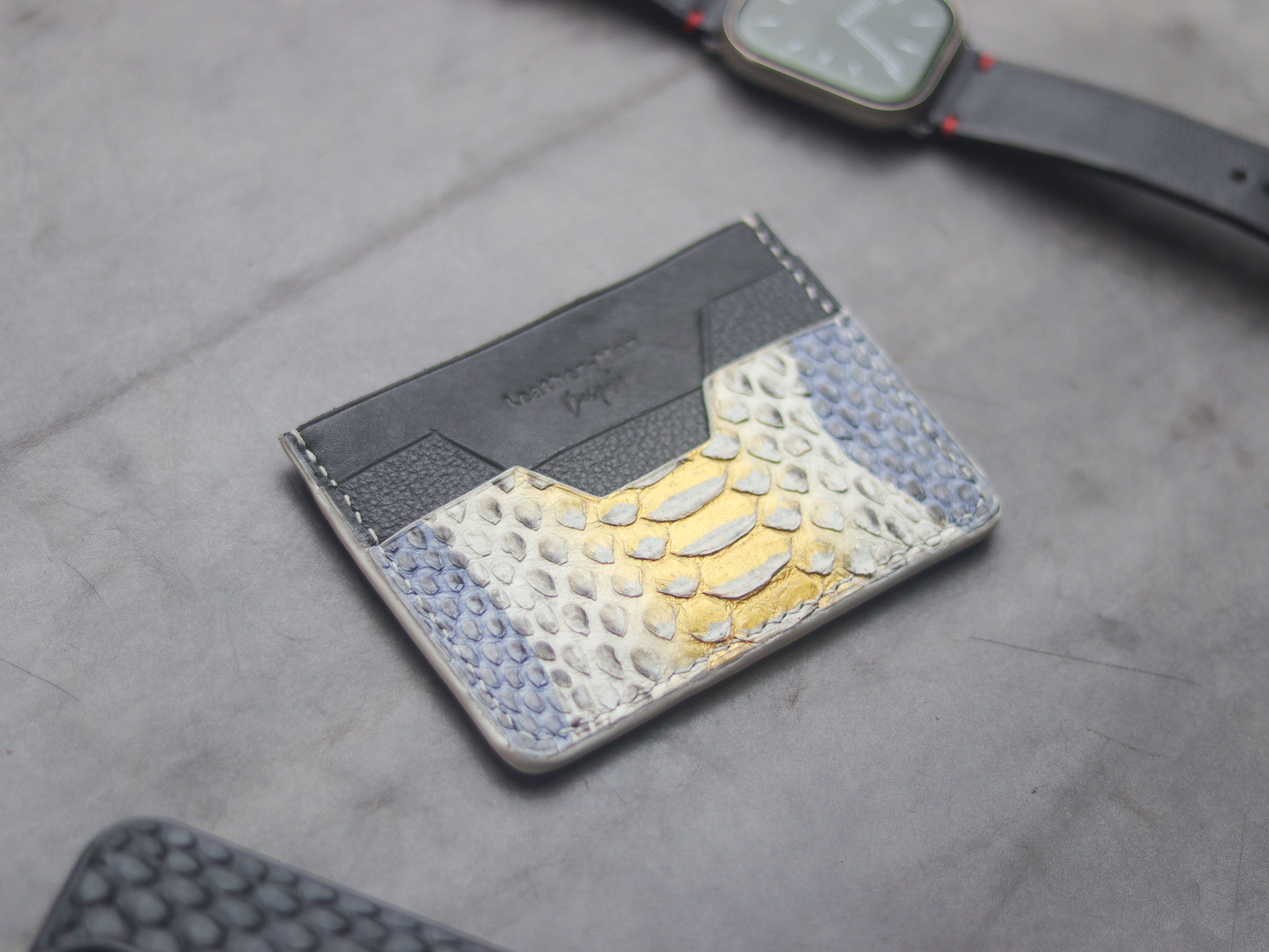 Luxury Premium Exotic Python Snake Skin Wallets Leather-Man