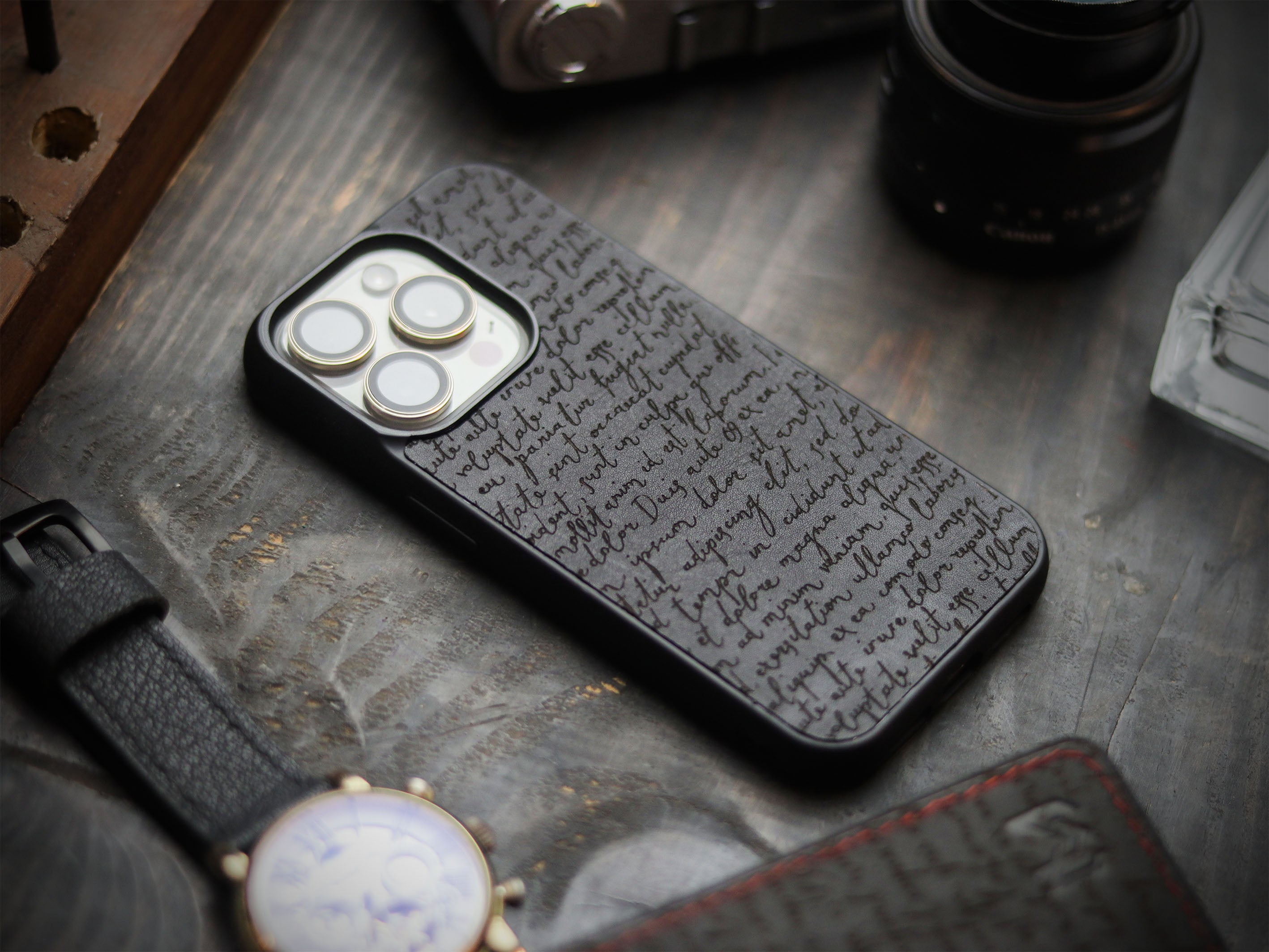 E3 ENGRAVED PHONE CASE - PHANTOM BLACK