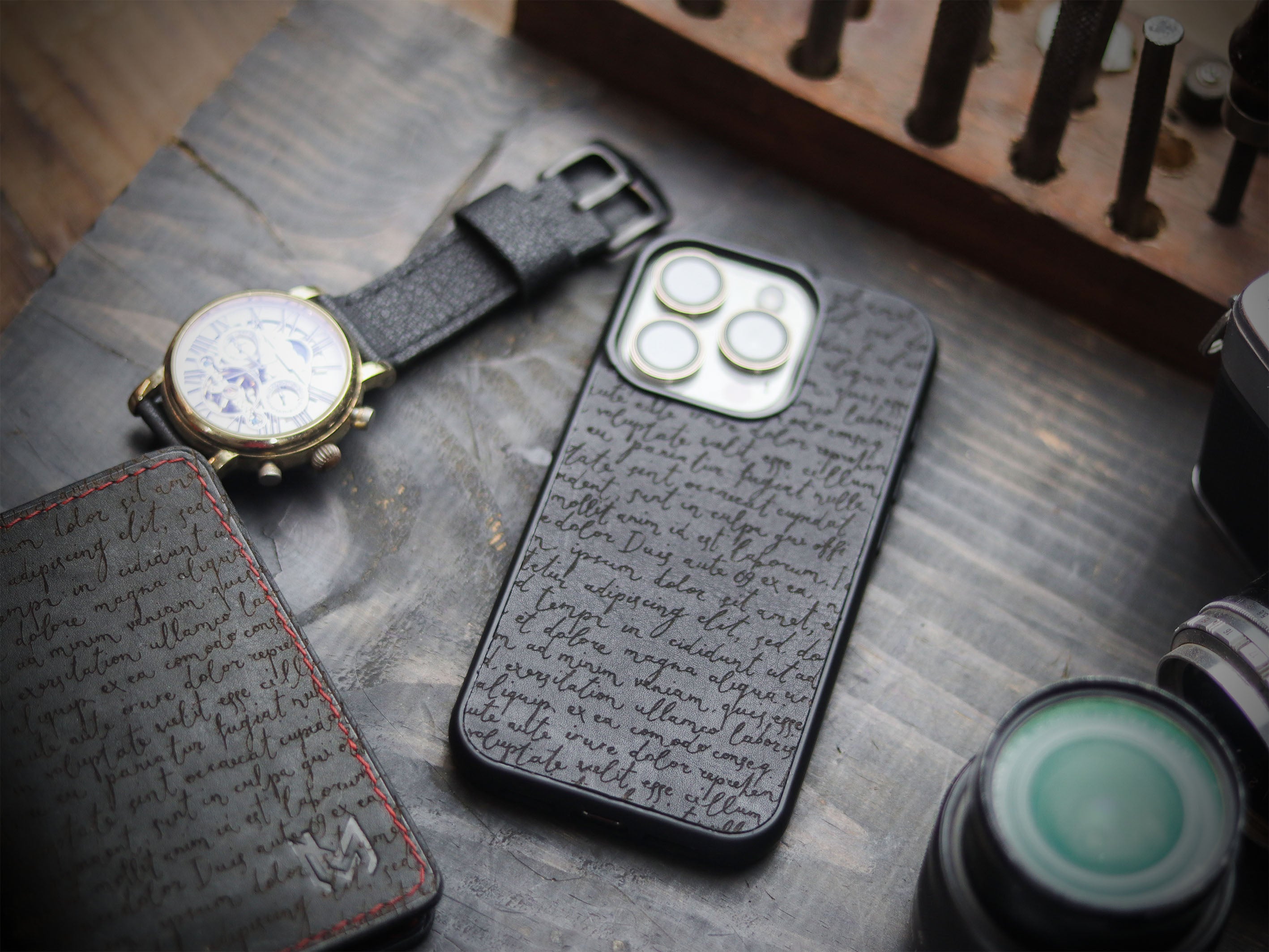 E3 ENGRAVED PHONE CASE - PHANTOM BLACK