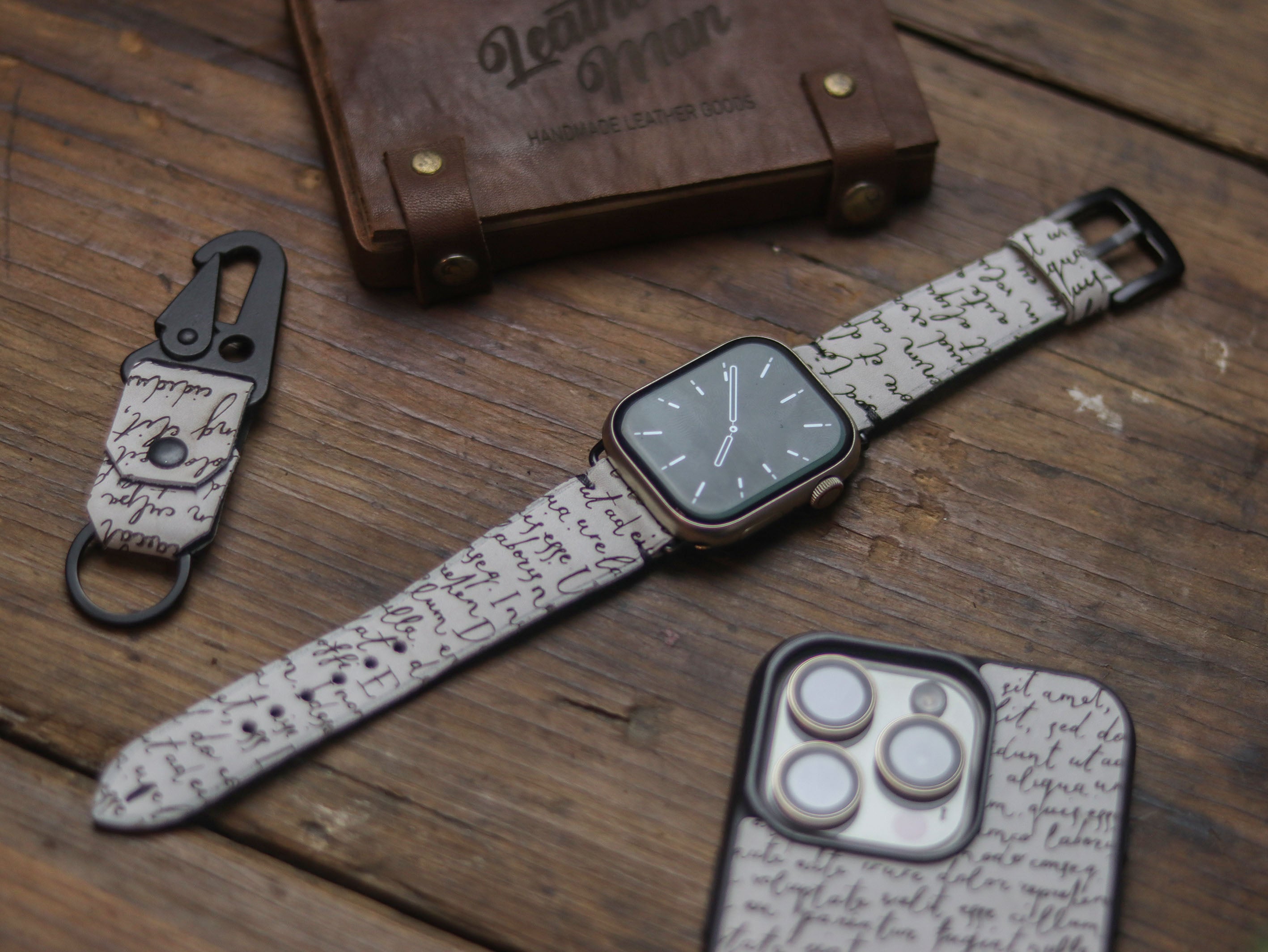 E3 ENGRAVED HAND-CRAFTED APPLE STRAPS - SNOW WHITE