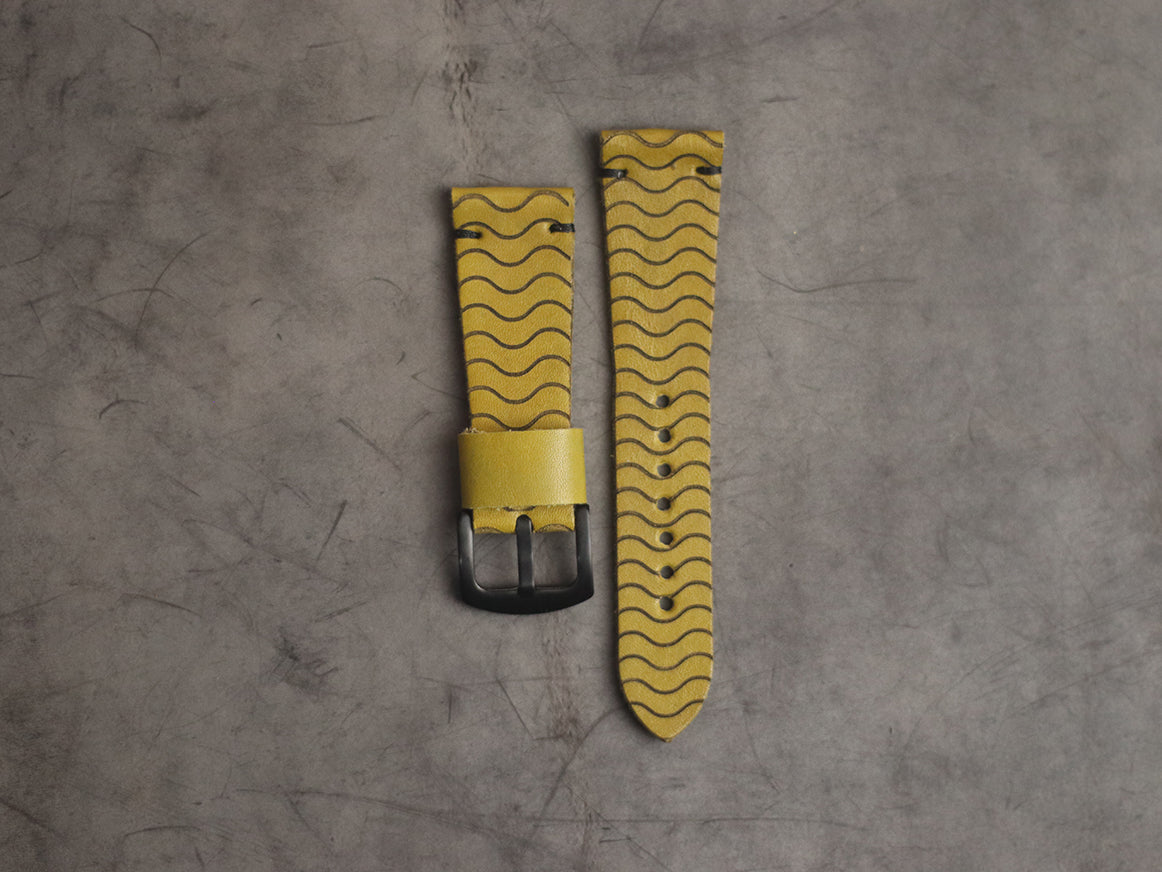"E2" ENGRAVED STRAPS - MUNSEL YELLOW
