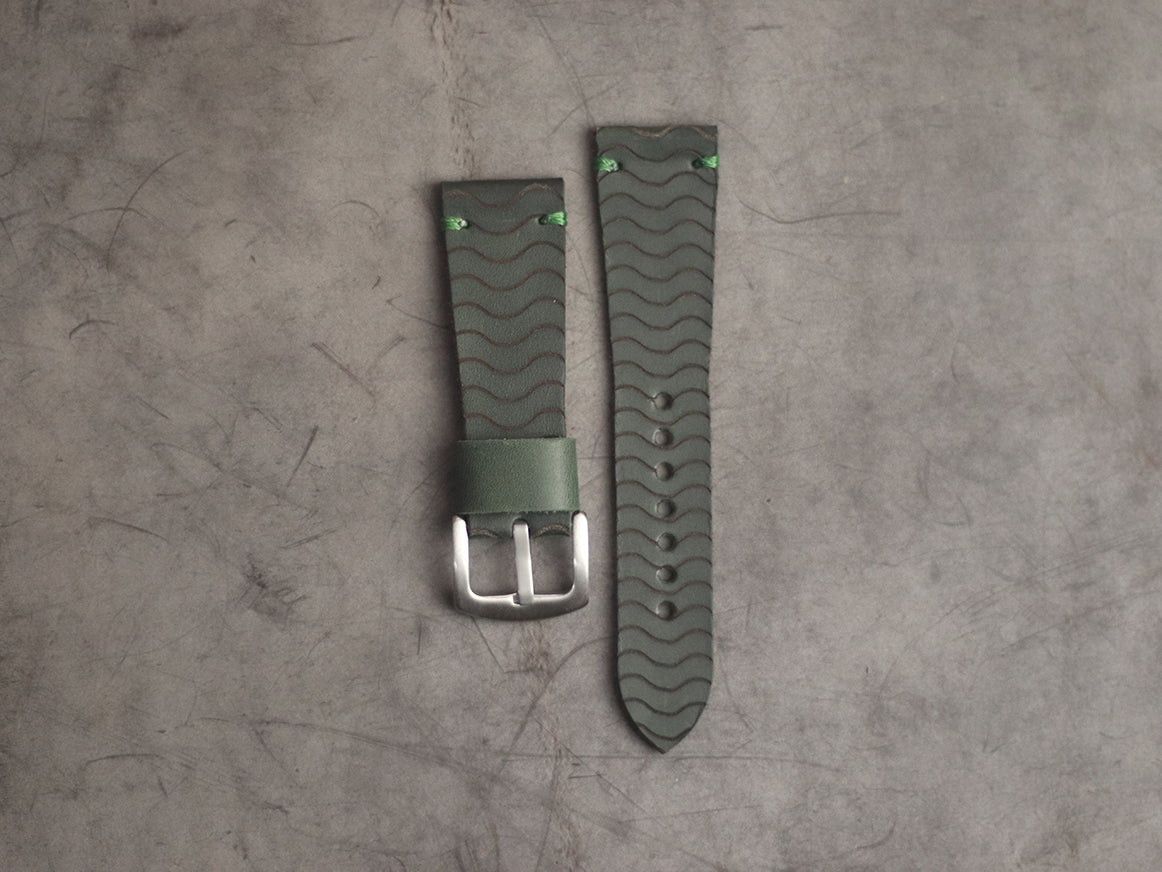 "E2" ENGRAVED STRAPS - AVOCADO GREEN