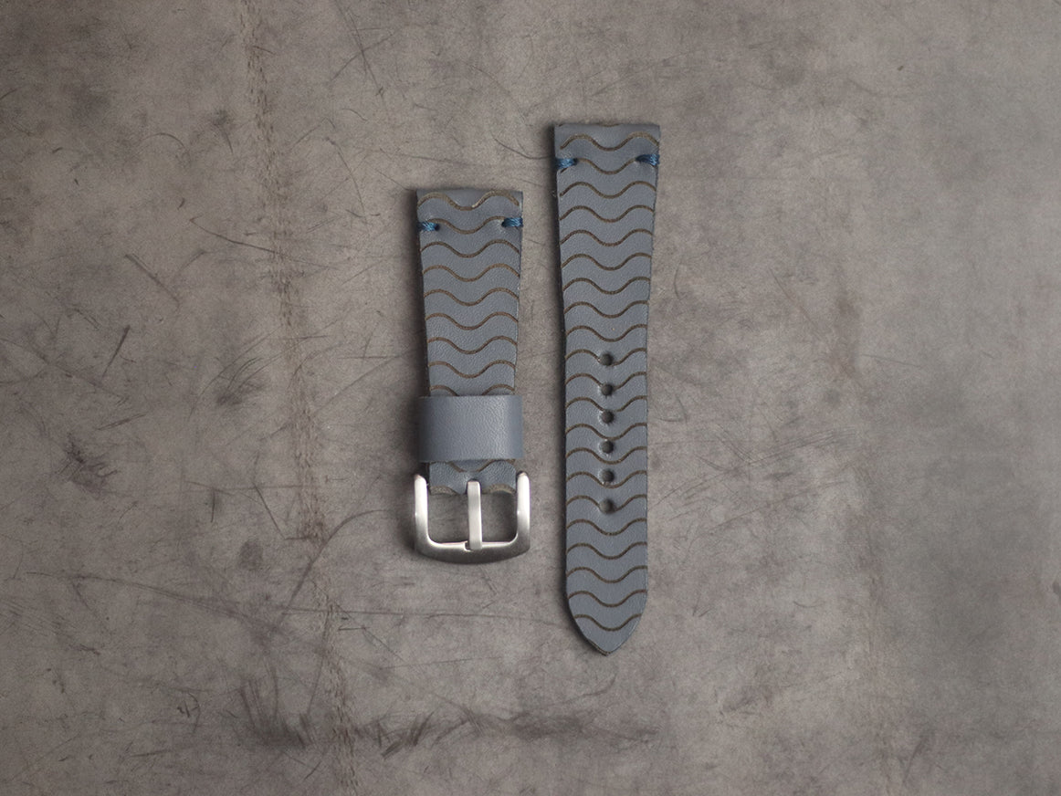 "E2" ENGRAVED STRAPS - PRUSSIAN BLUE
