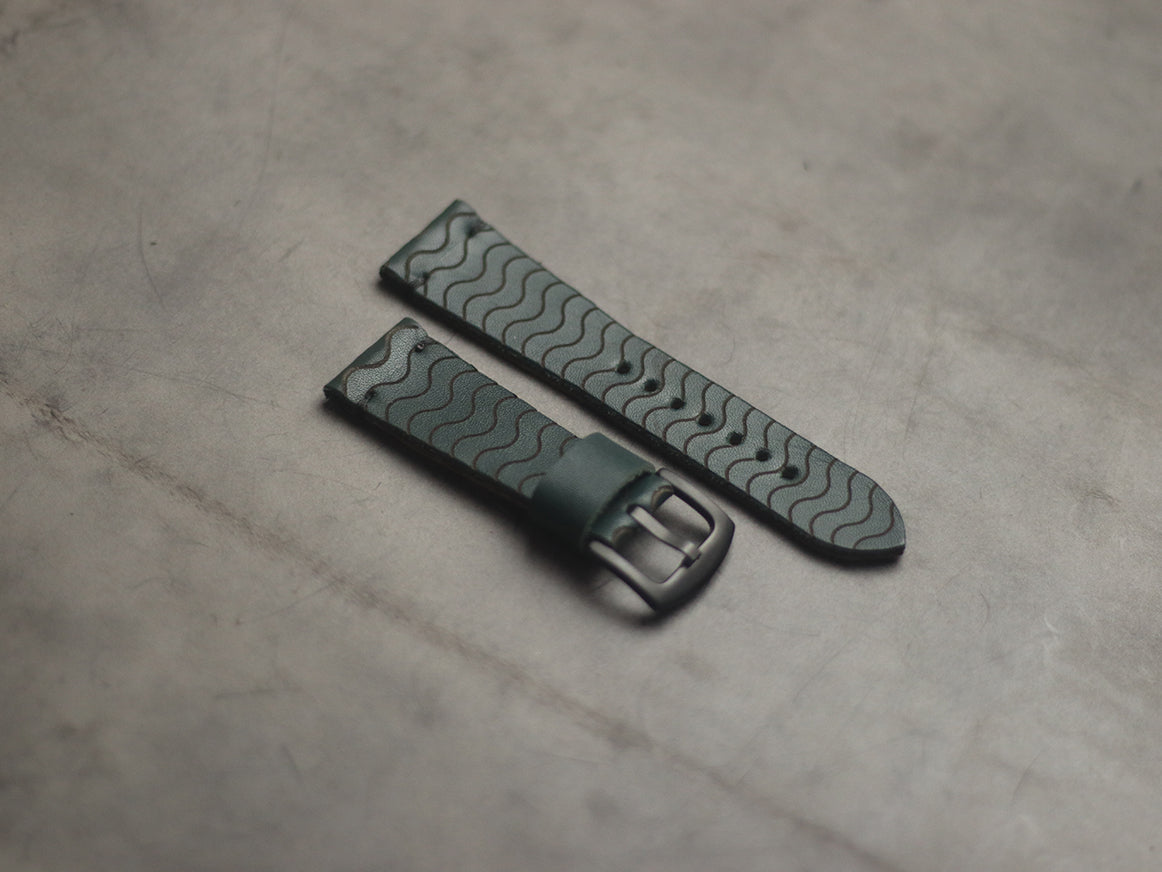 "E2" ENGRAVED STRAPS - SACRAMENTO GREEN