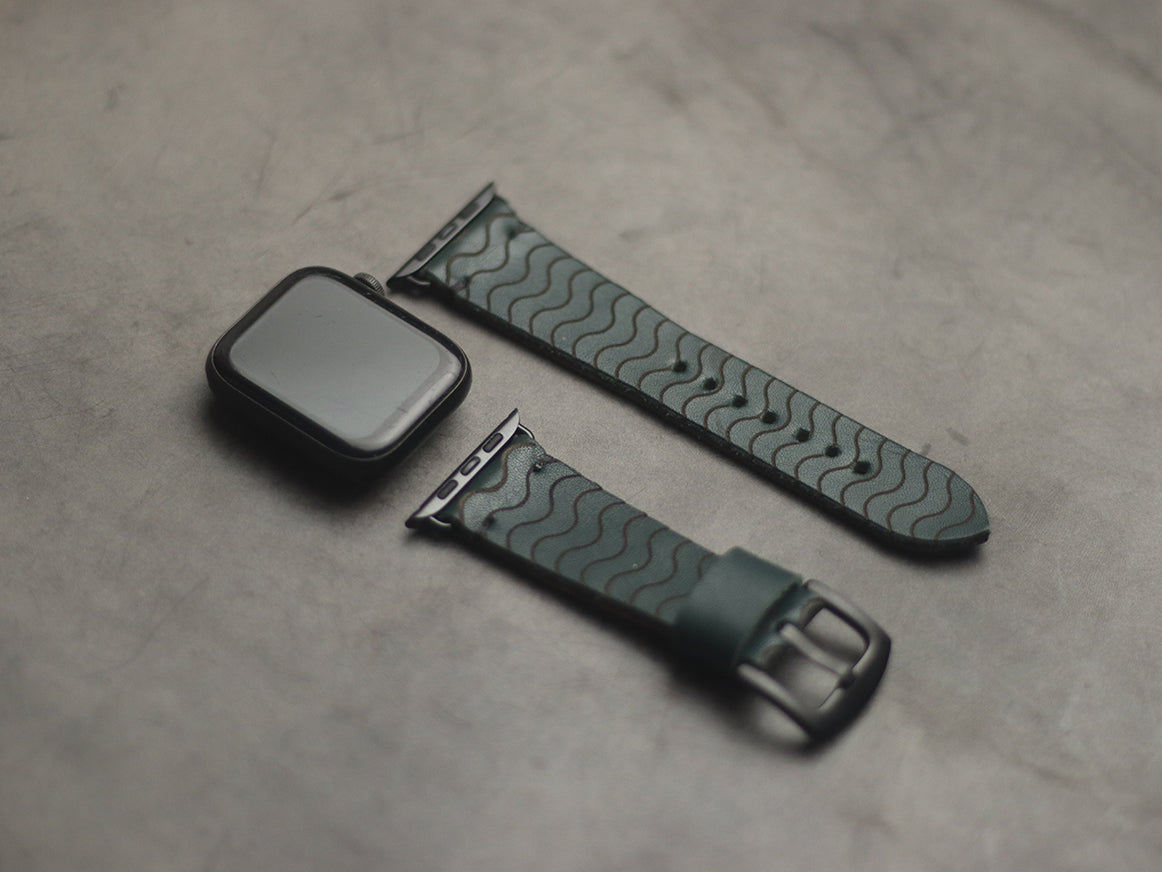 "E2" ENGRAVED STRAPS - SACRAMENTO GREEN