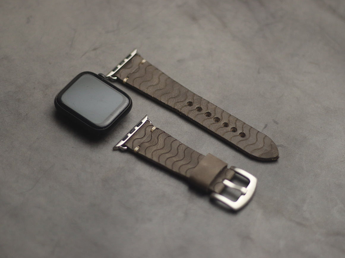 "E2" ENGRAVED STRAPS - CHARCOAL GREY