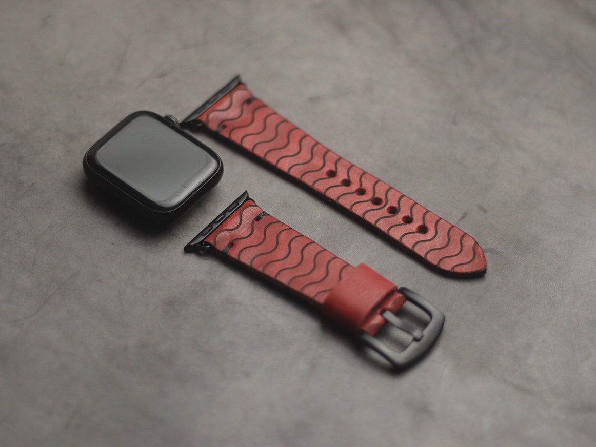 "E2" ENGRAVED STRAPS - PRISMATIC RED