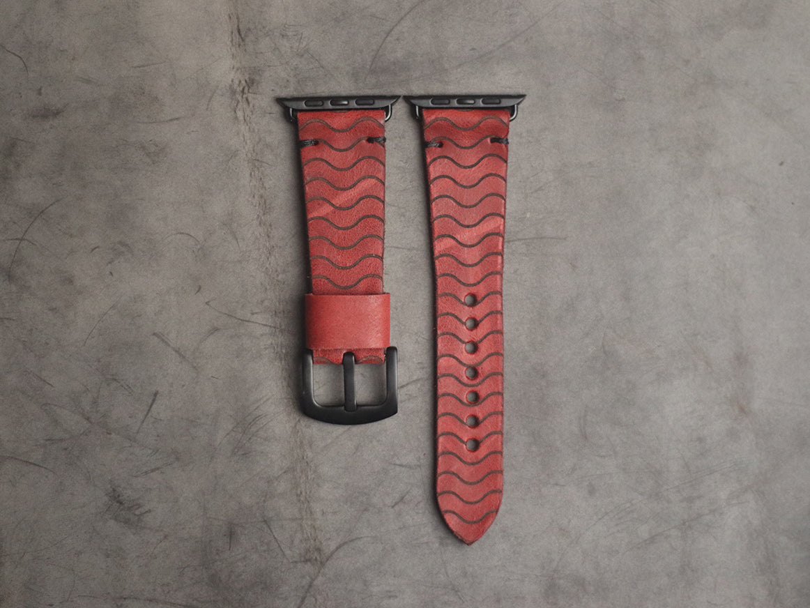 "E2" ENGRAVED STRAPS - PRISMATIC RED