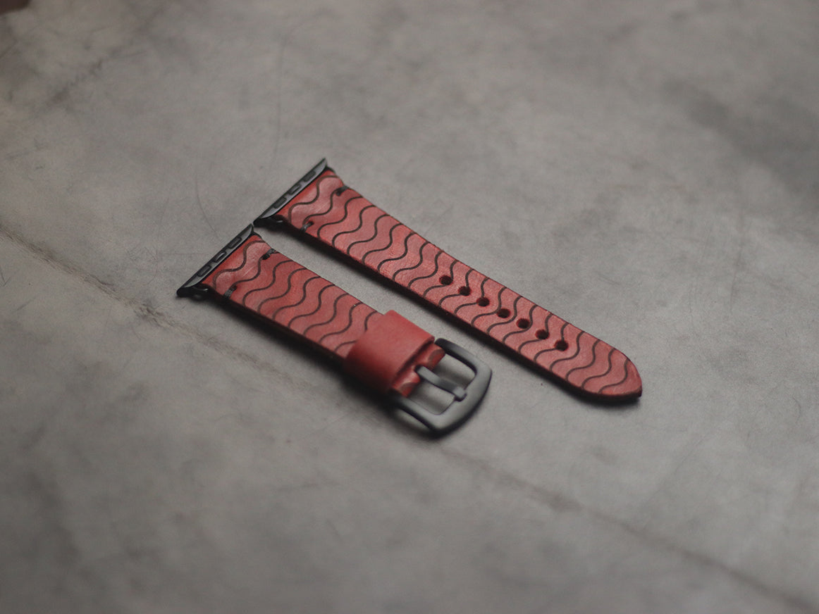 "E2" ENGRAVED STRAPS - PRISMATIC RED