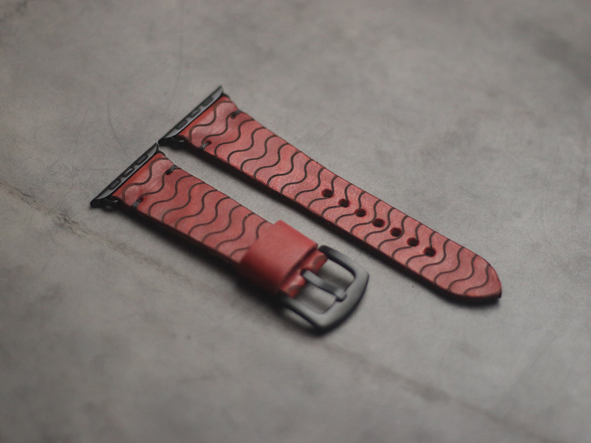 "E2" ENGRAVED STRAPS - PRISMATIC RED