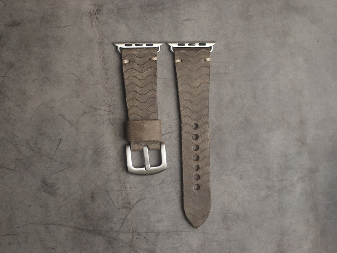 "E2" ENGRAVED STRAPS - CHARCOAL GREY