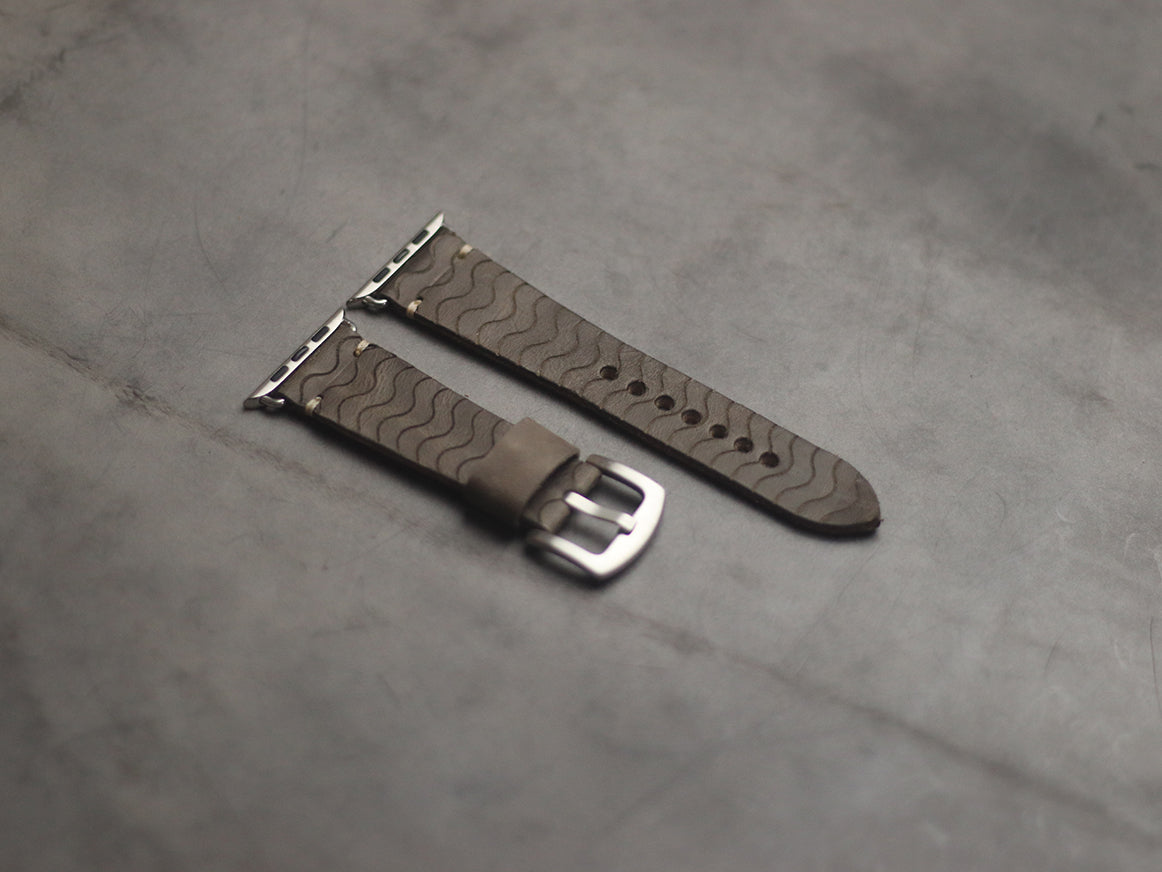 "E2" ENGRAVED STRAPS - CHARCOAL GREY