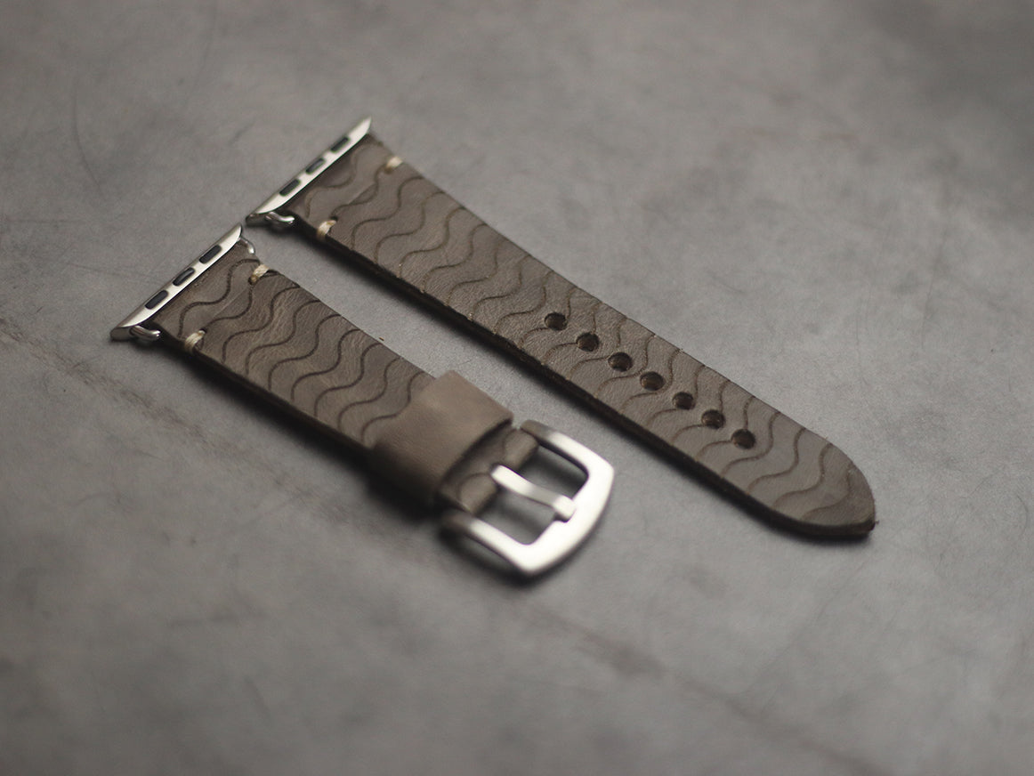 "E2" ENGRAVED STRAPS - CHARCOAL GREY