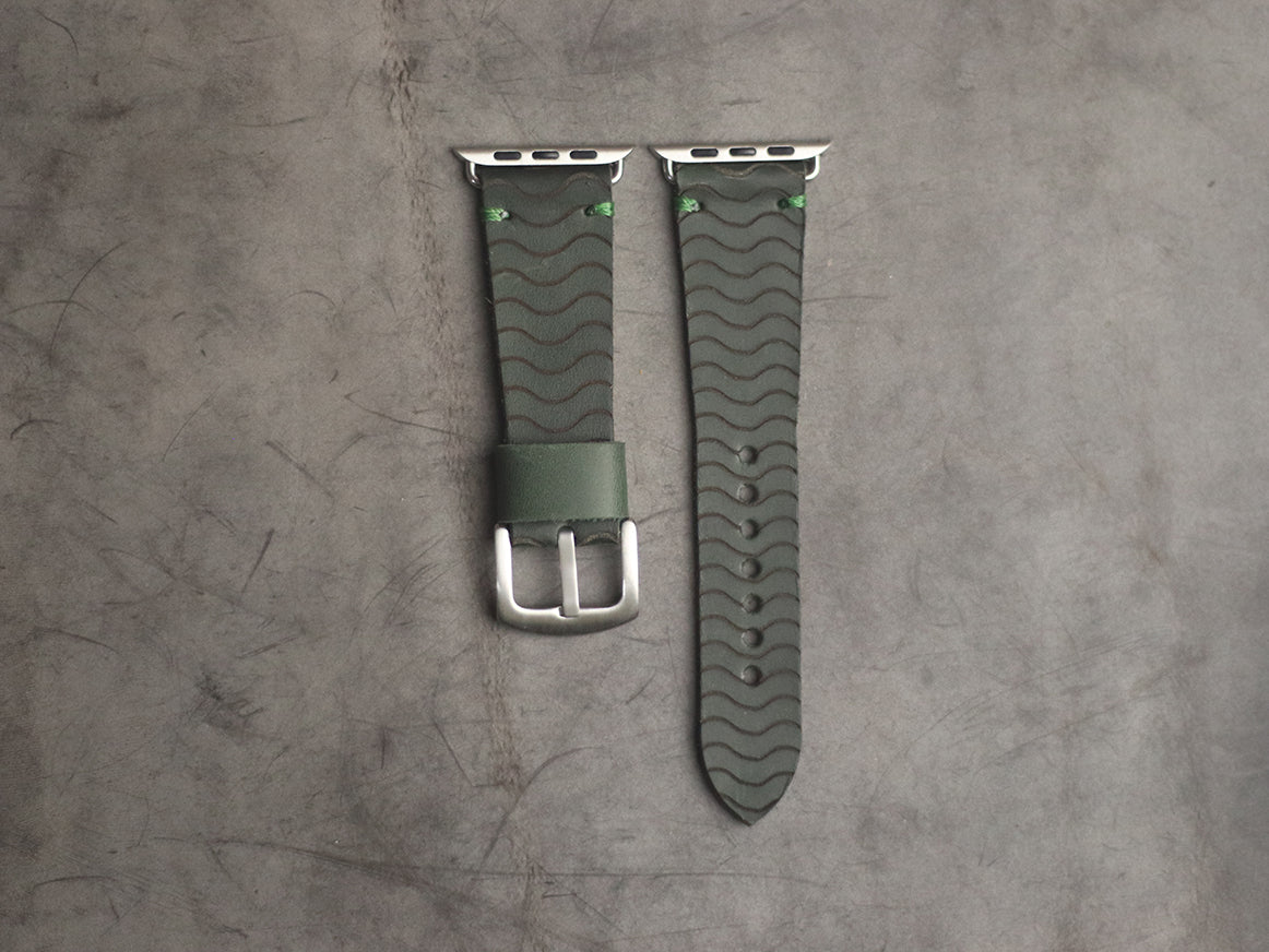 "E2" ENGRAVED STRAPS - AVOCADO GREEN