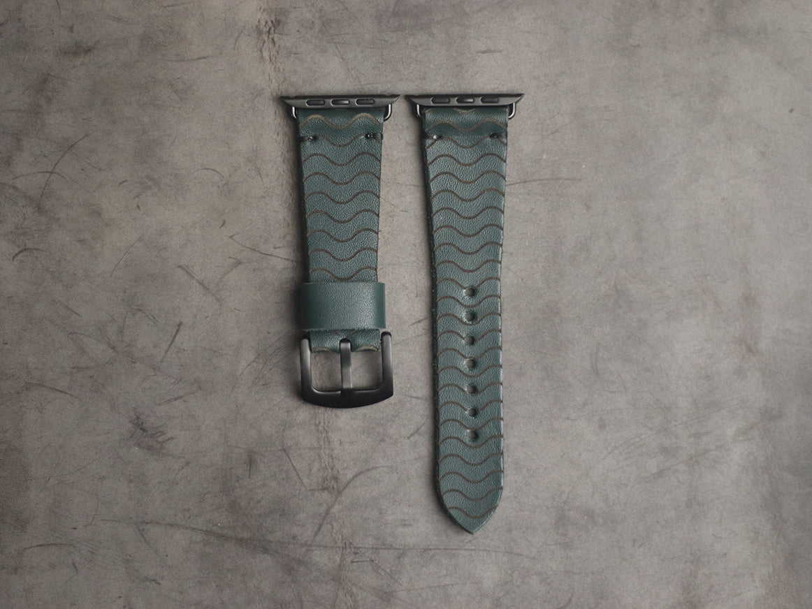 "E2" ENGRAVED STRAPS - SACRAMENTO GREEN