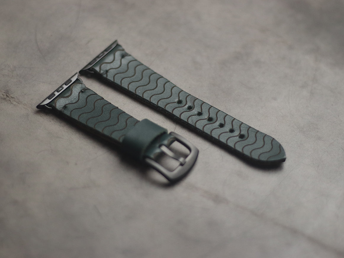 "E2" ENGRAVED STRAPS - SACRAMENTO GREEN