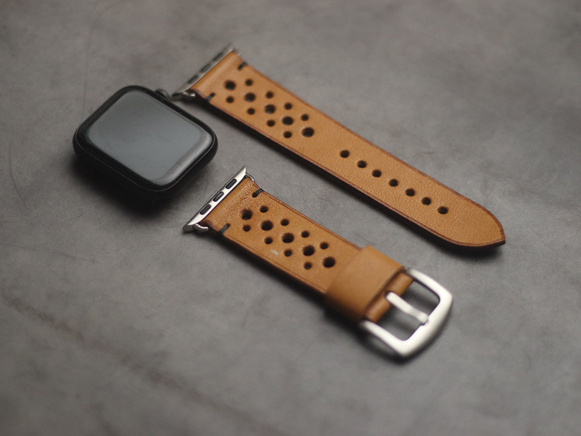 MUSTARD RALLY HAND-CRAFTED APPLE WATCH STRAPS