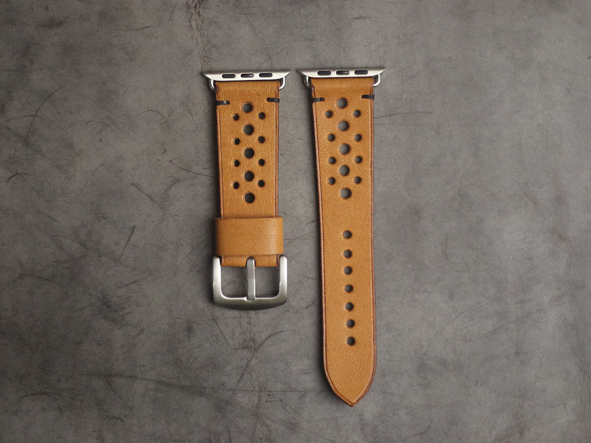 MUSTARD RALLY HAND-CRAFTED APPLE WATCH STRAPS